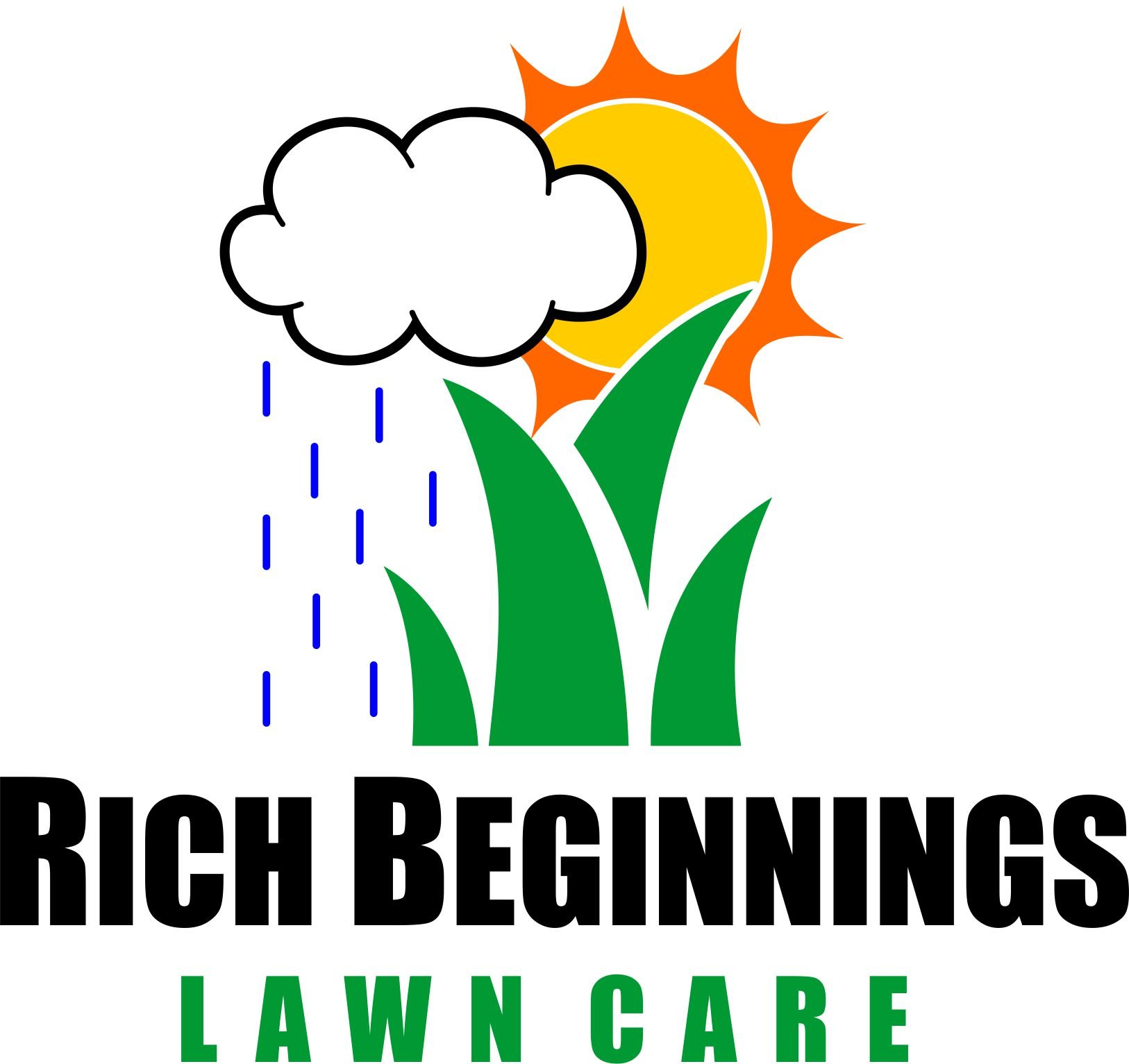 Rich Beginnings Lawn Care Logo