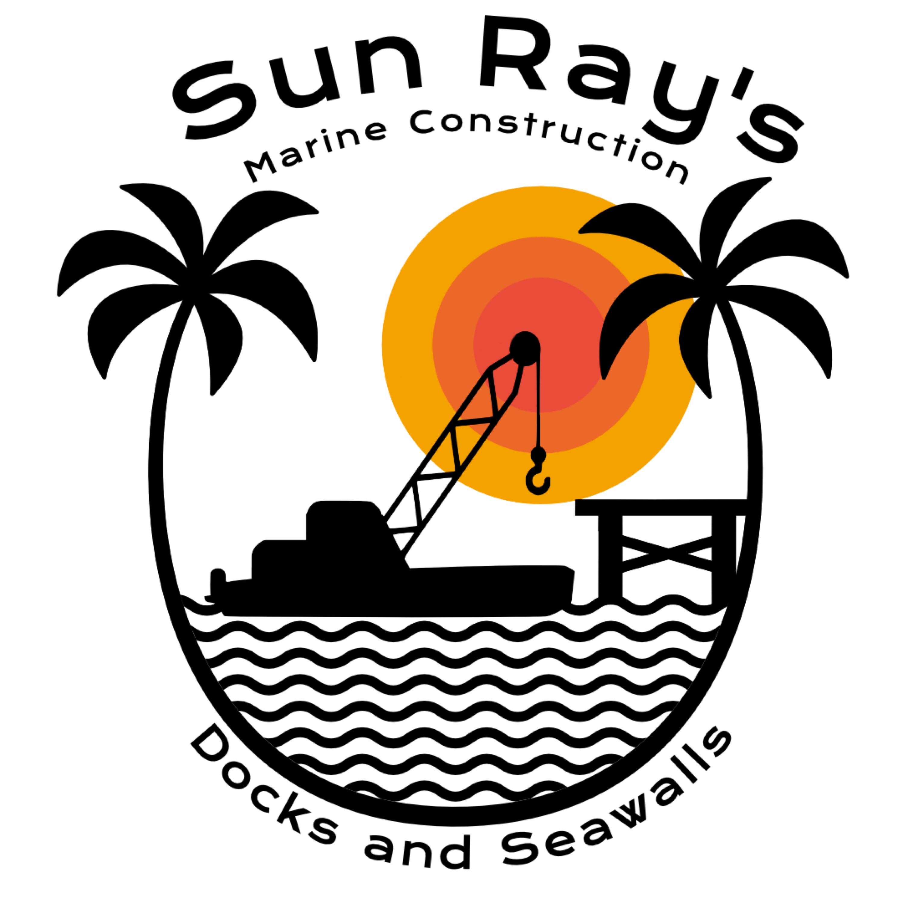 SunRay's Marine Construction Logo