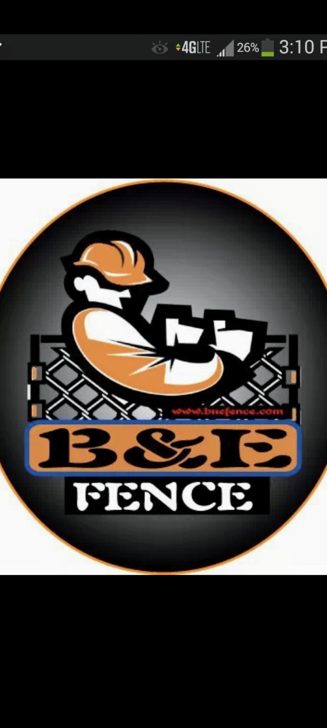 B & E Fence Logo