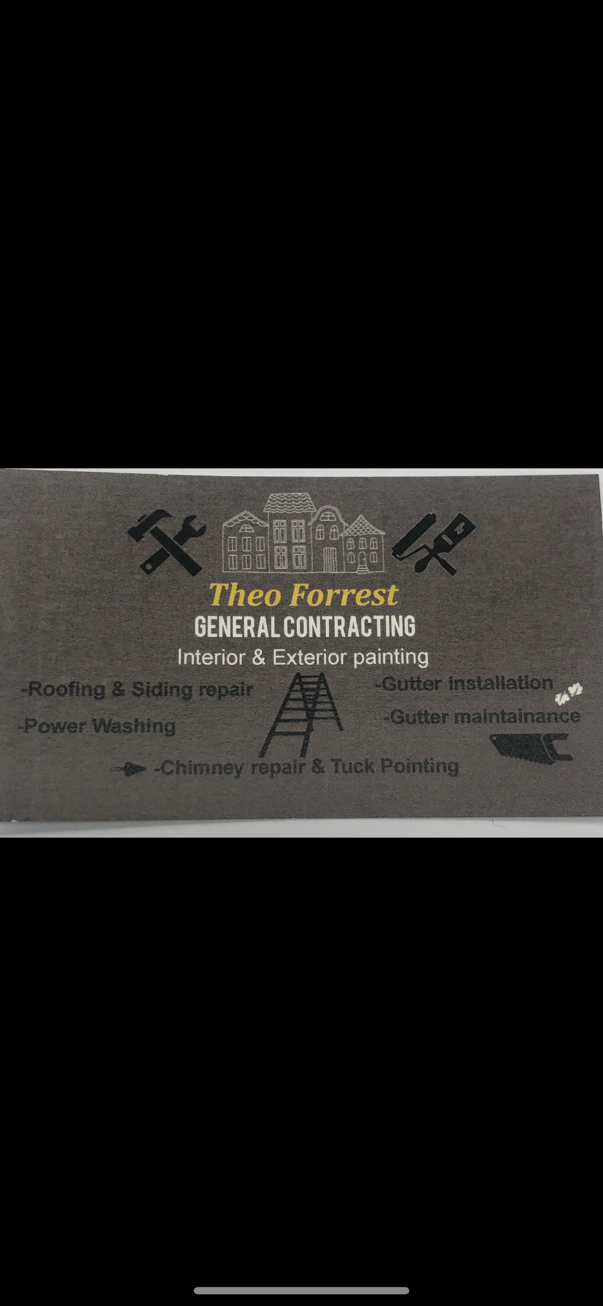 Theo Forrest General Contracting Logo