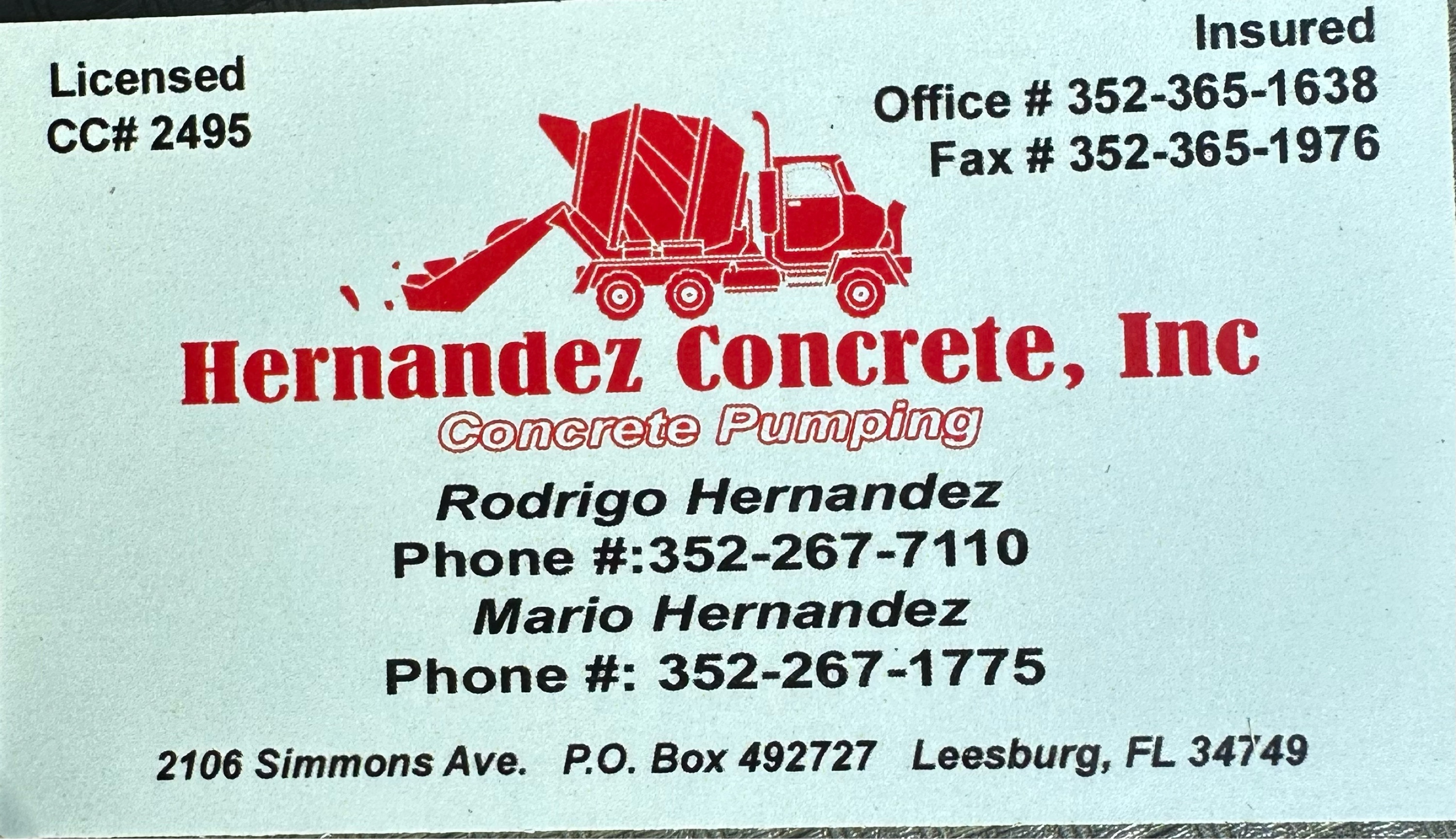 Hernandez Concrete Logo