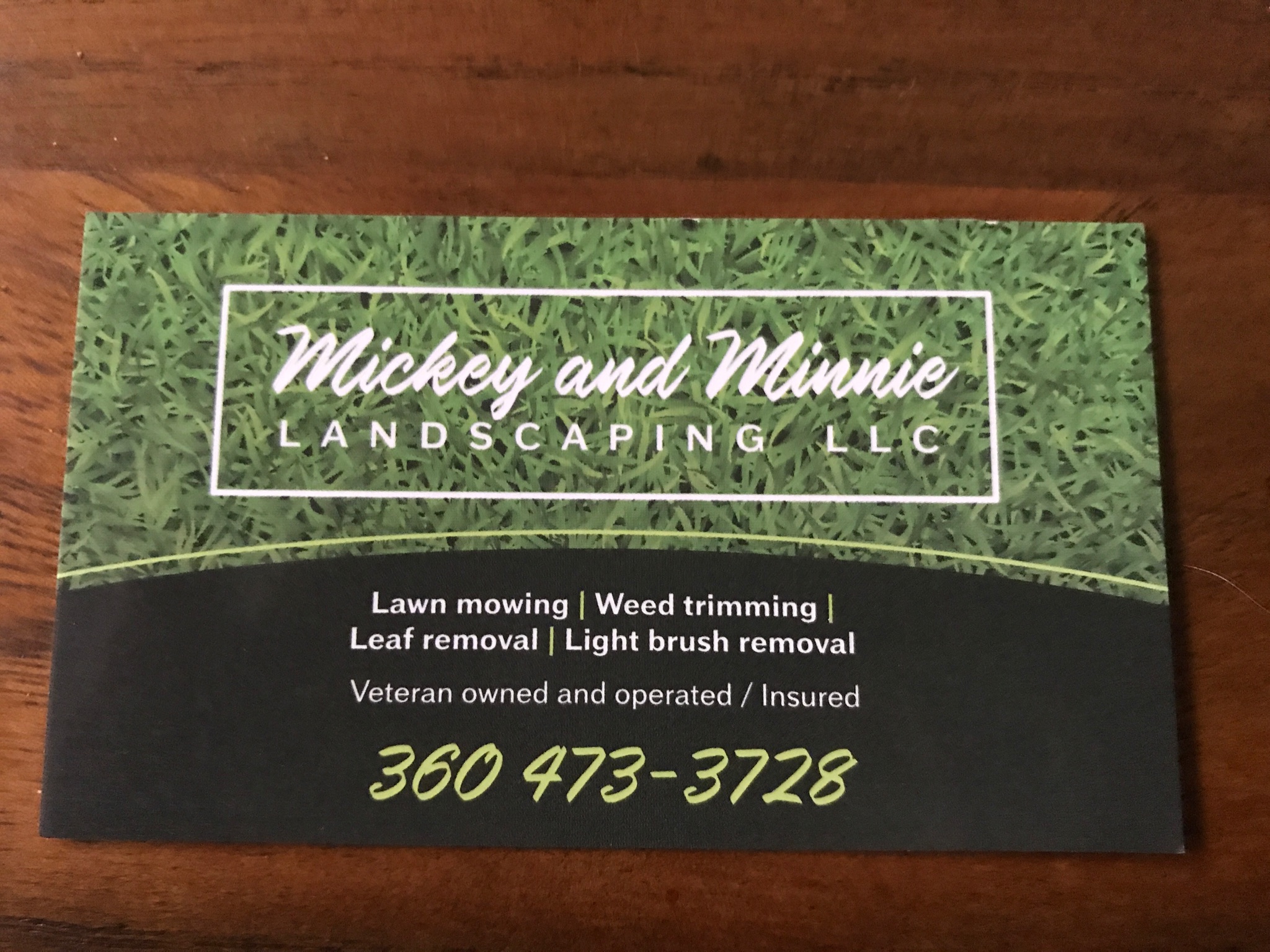 Mickey And Minnie Landscaping, LLC Logo