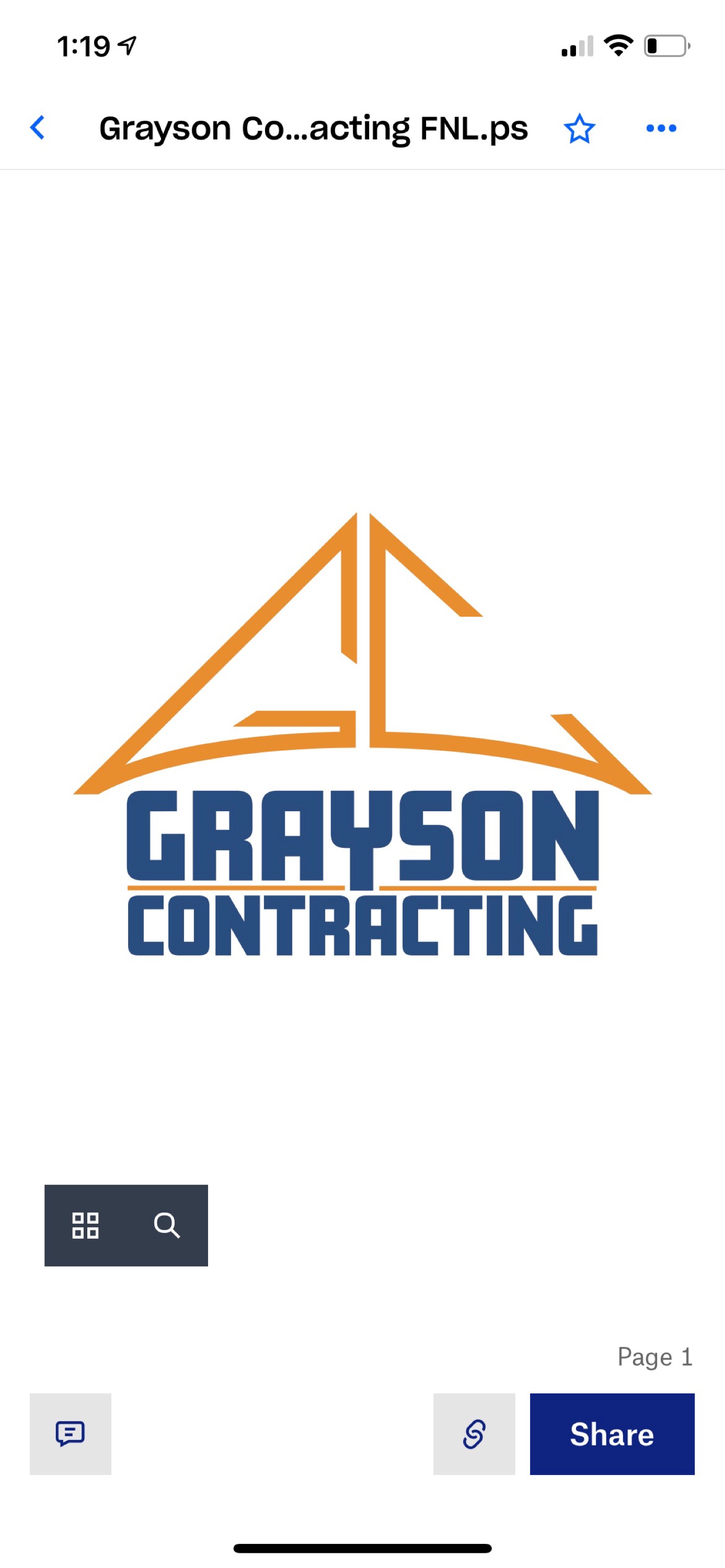 Grayson Contracting Logo