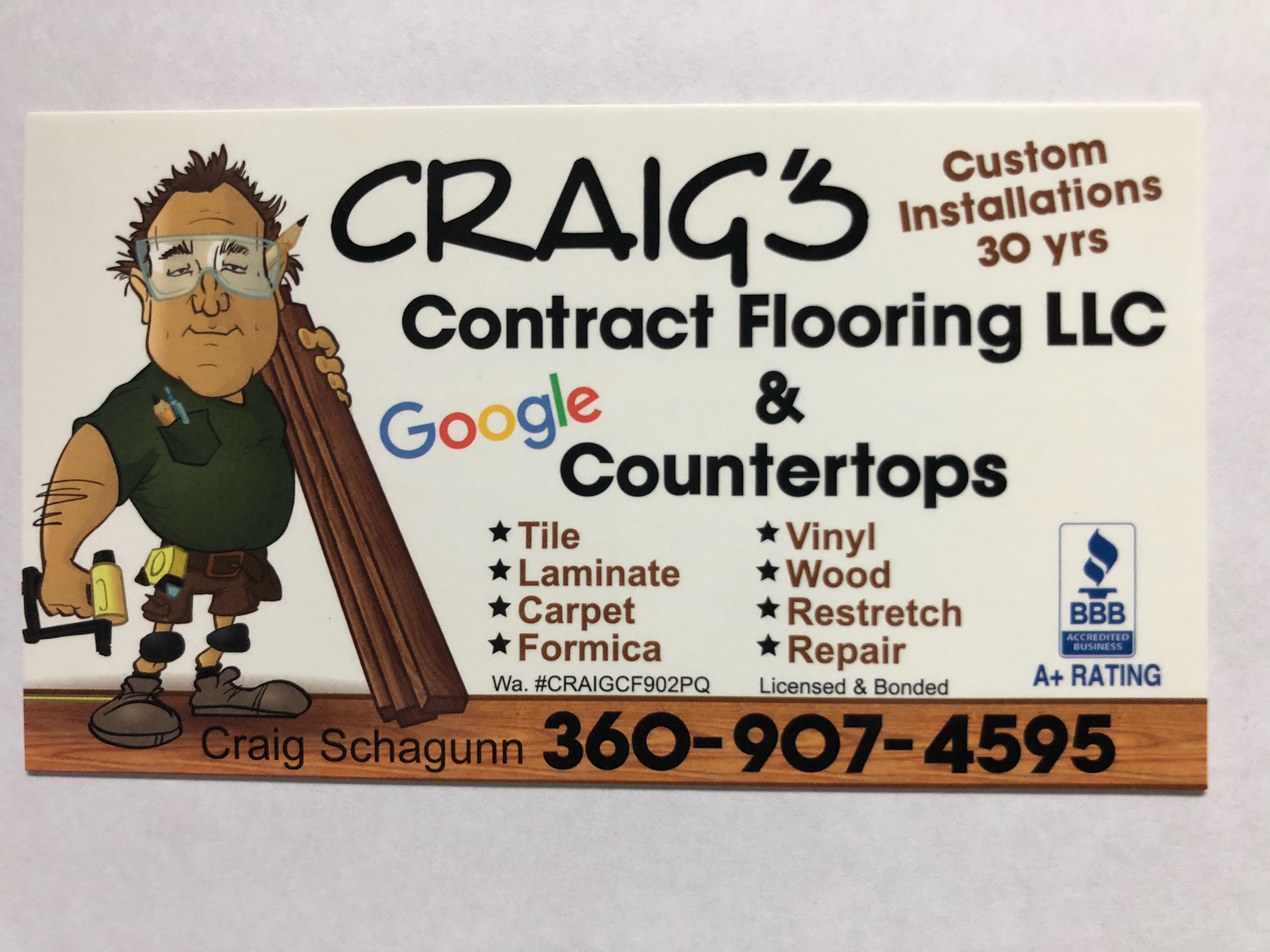 Craig's Contract Flooring, LLC Logo