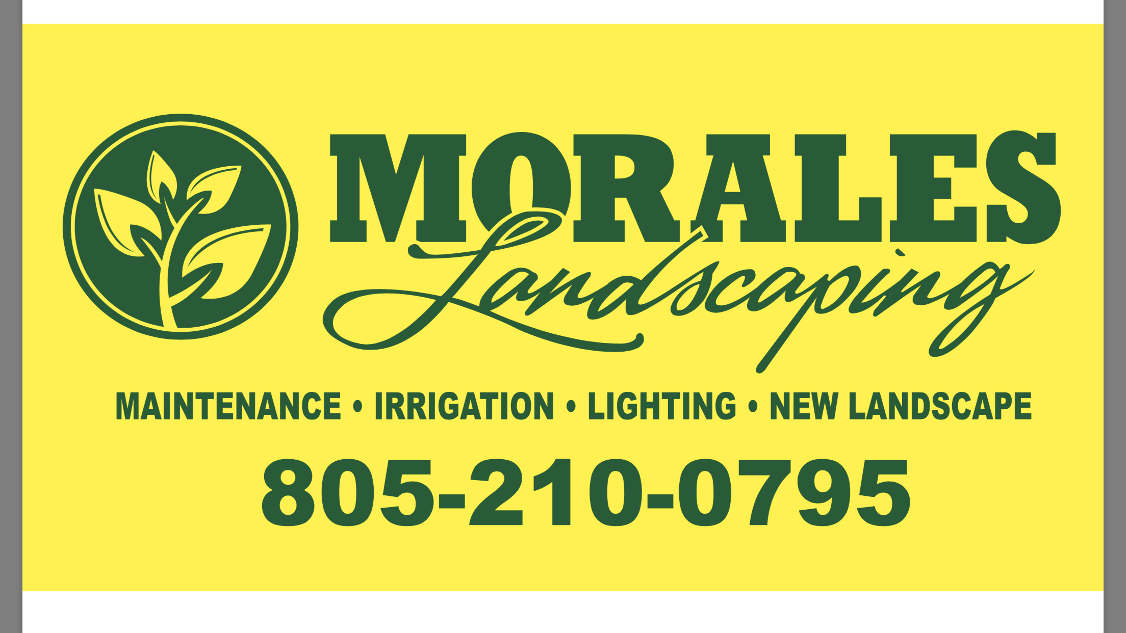 Morales Landscaping & Maintenance Logo