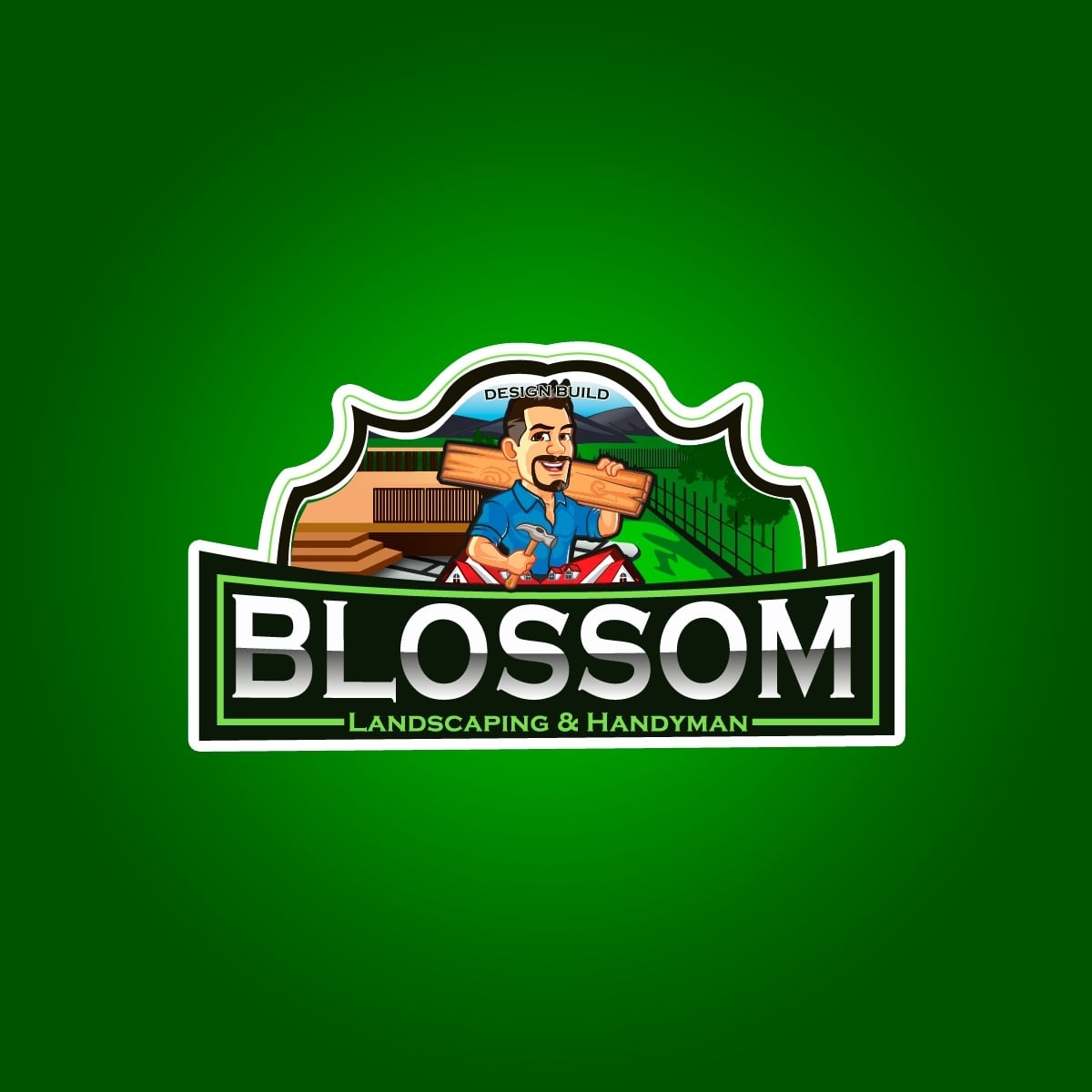 Blossom Landscaping And Handyman Service Logo