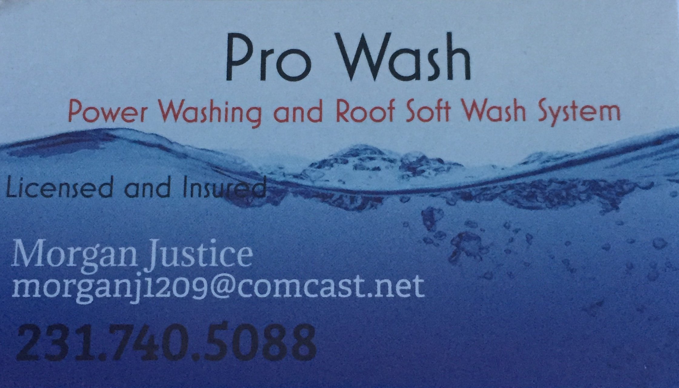 Pro Wash Power Washing Logo