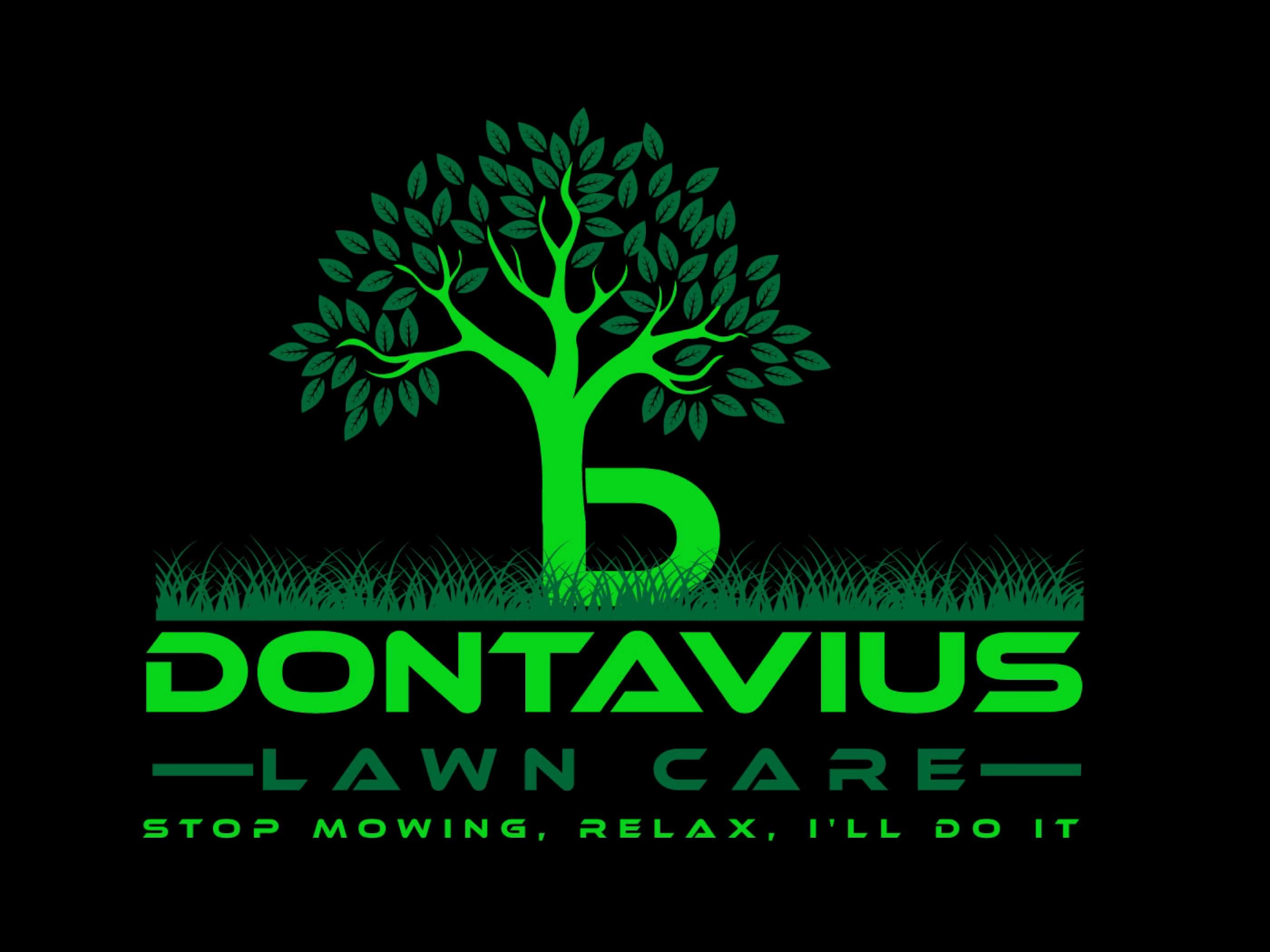 Dontavius Lawn Care Logo
