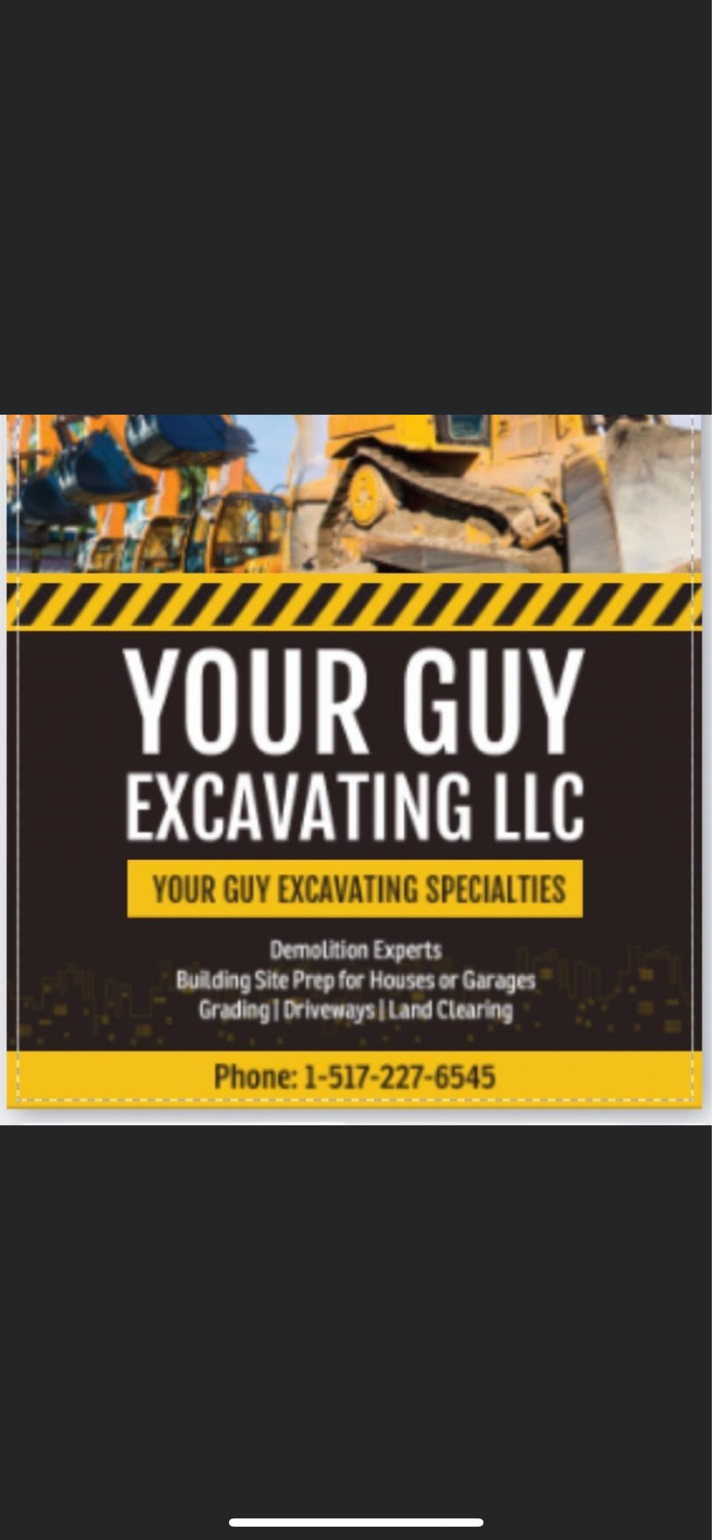 Your Guy Excavating, LLC Logo