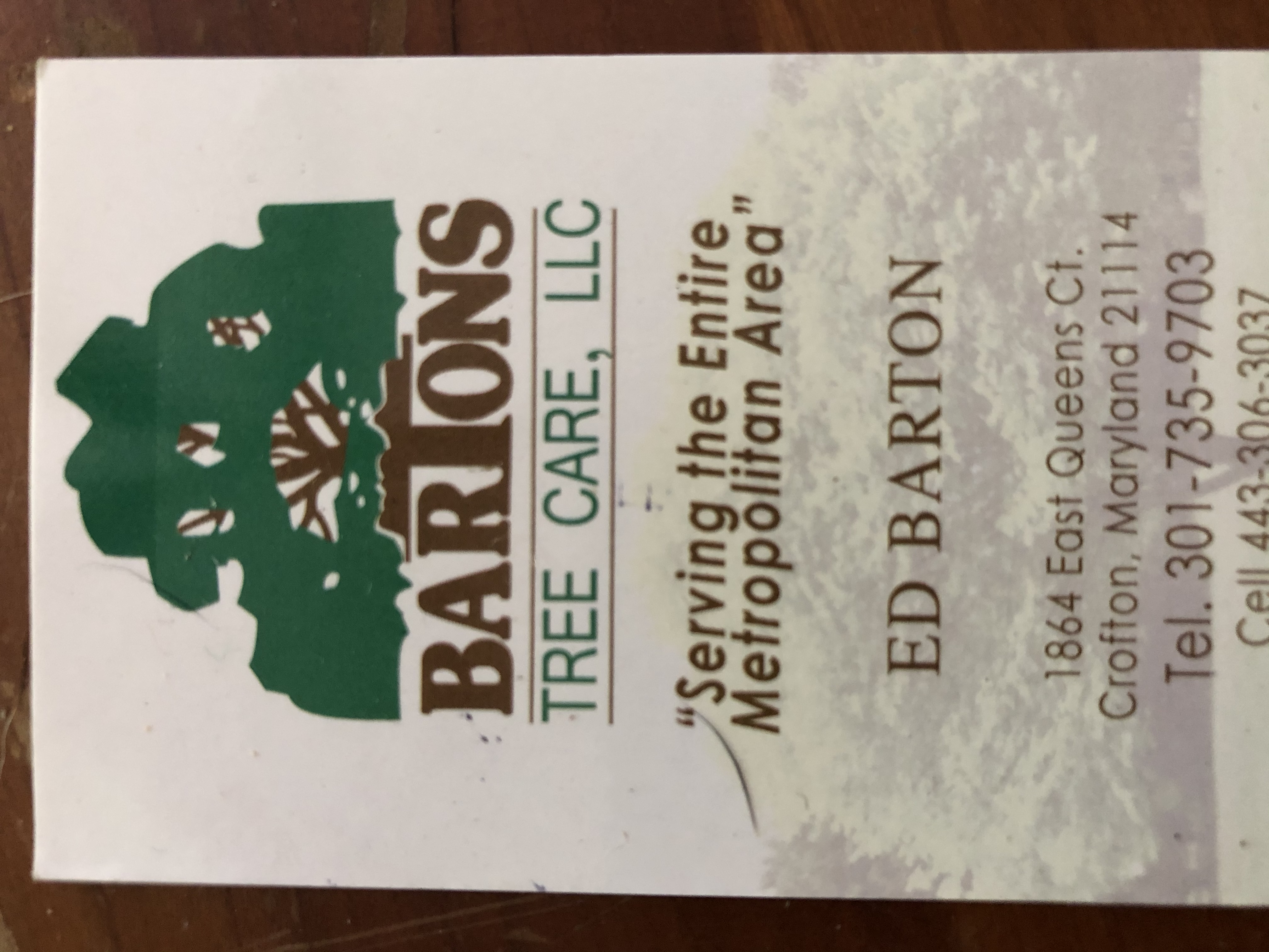 Barton's Tree Care, LLC Logo