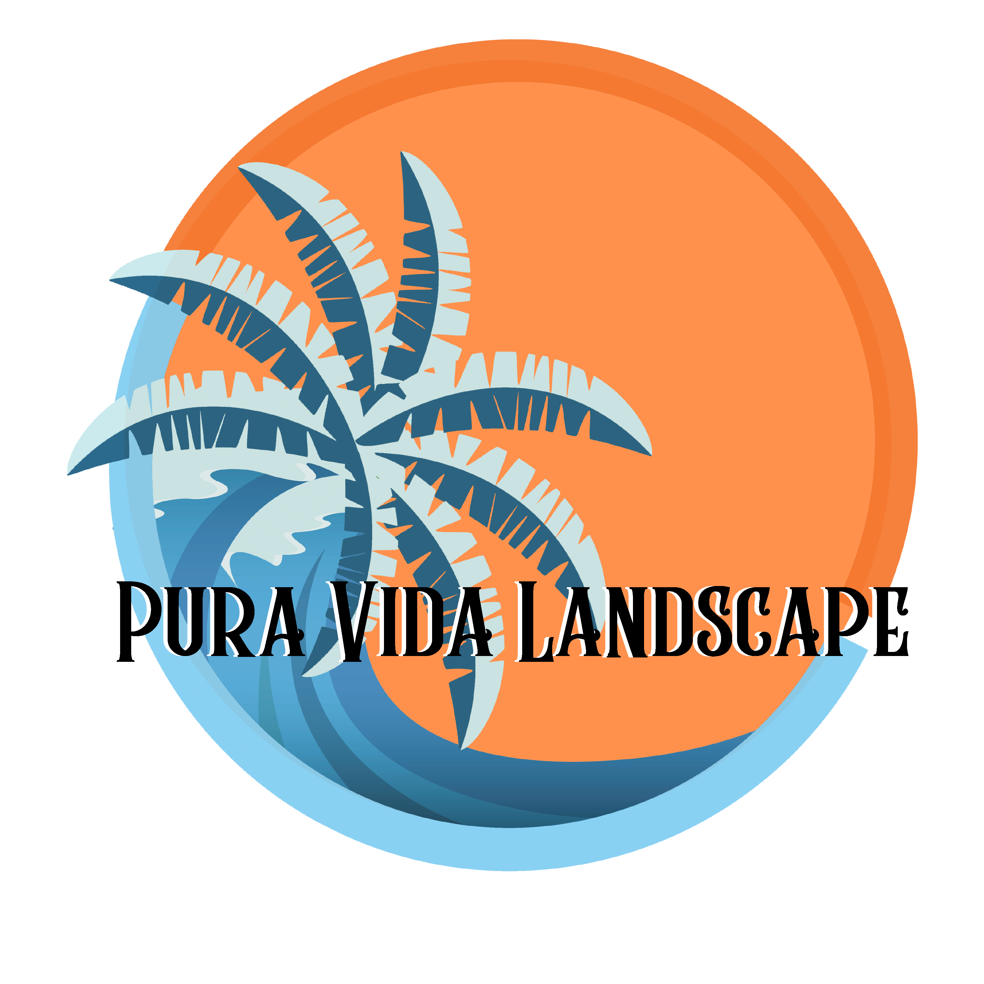 Pura Vida Landscape Logo