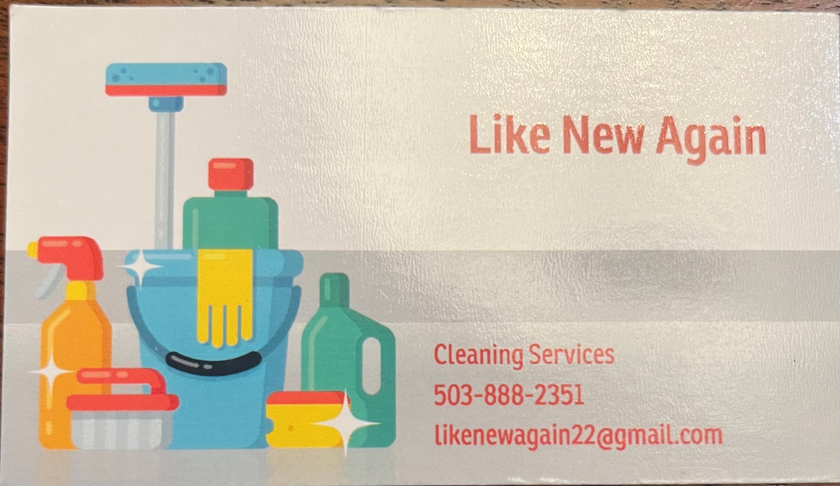Like New Again Cleaning Services, LLC Logo