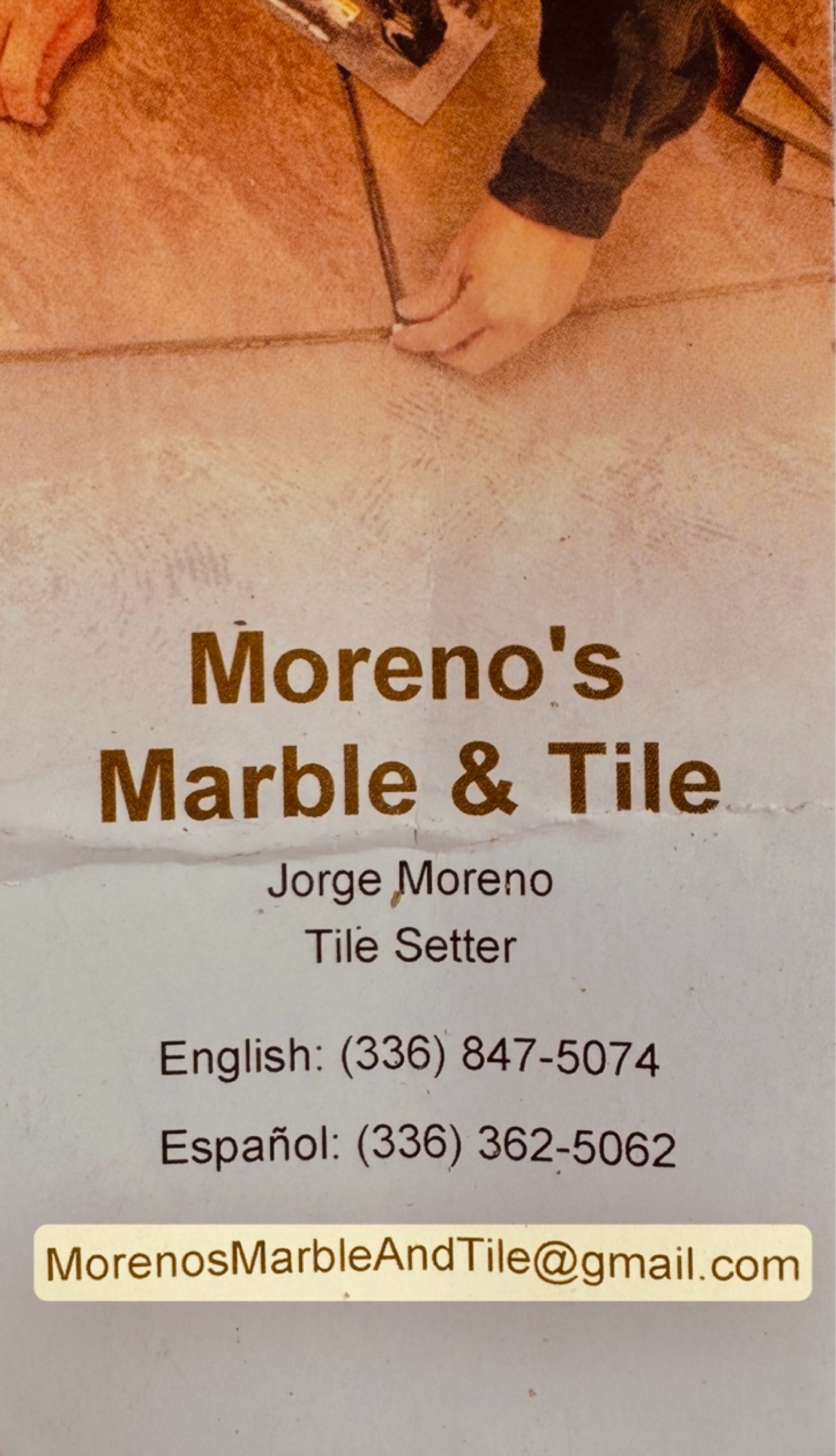 Moreno's Marble and Tile Logo