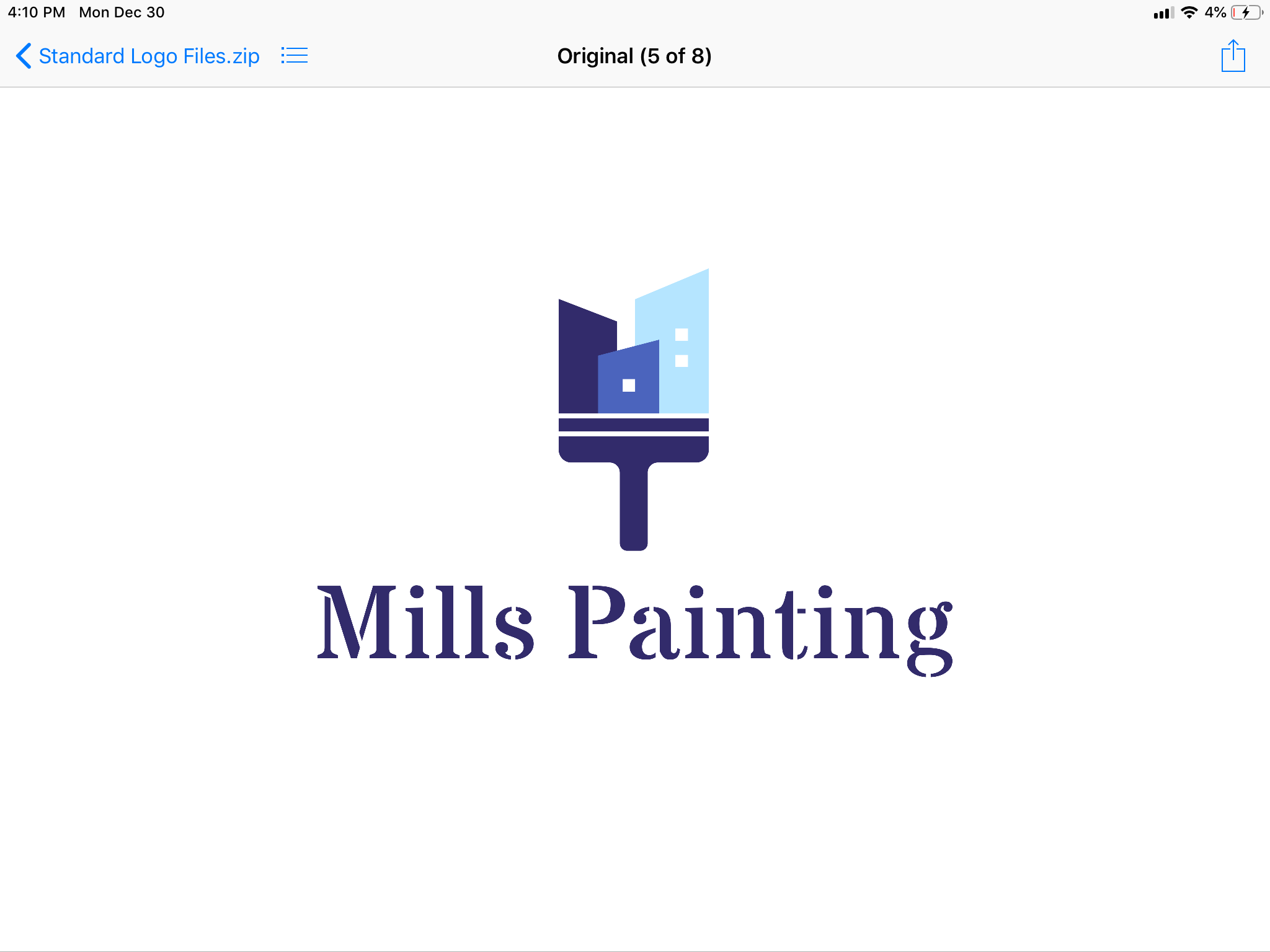 Mills Painting Logo