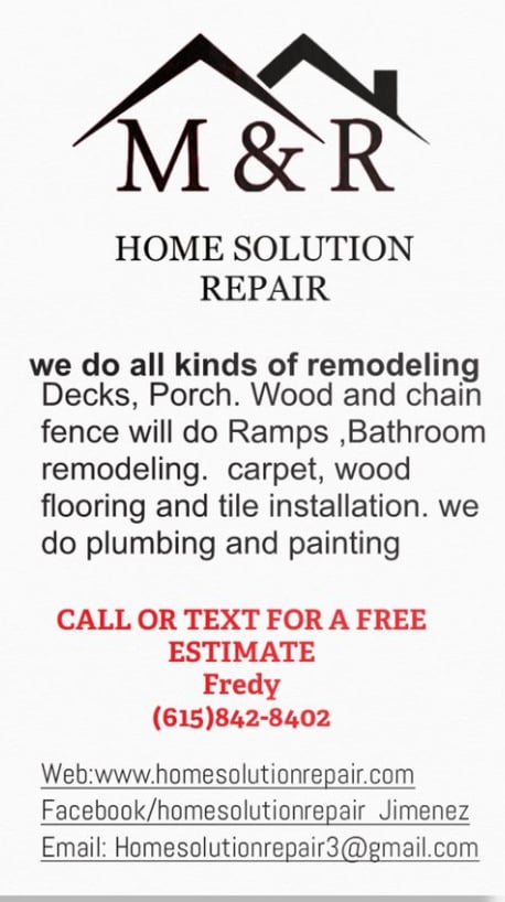 M&R Home Solutions Repair Logo