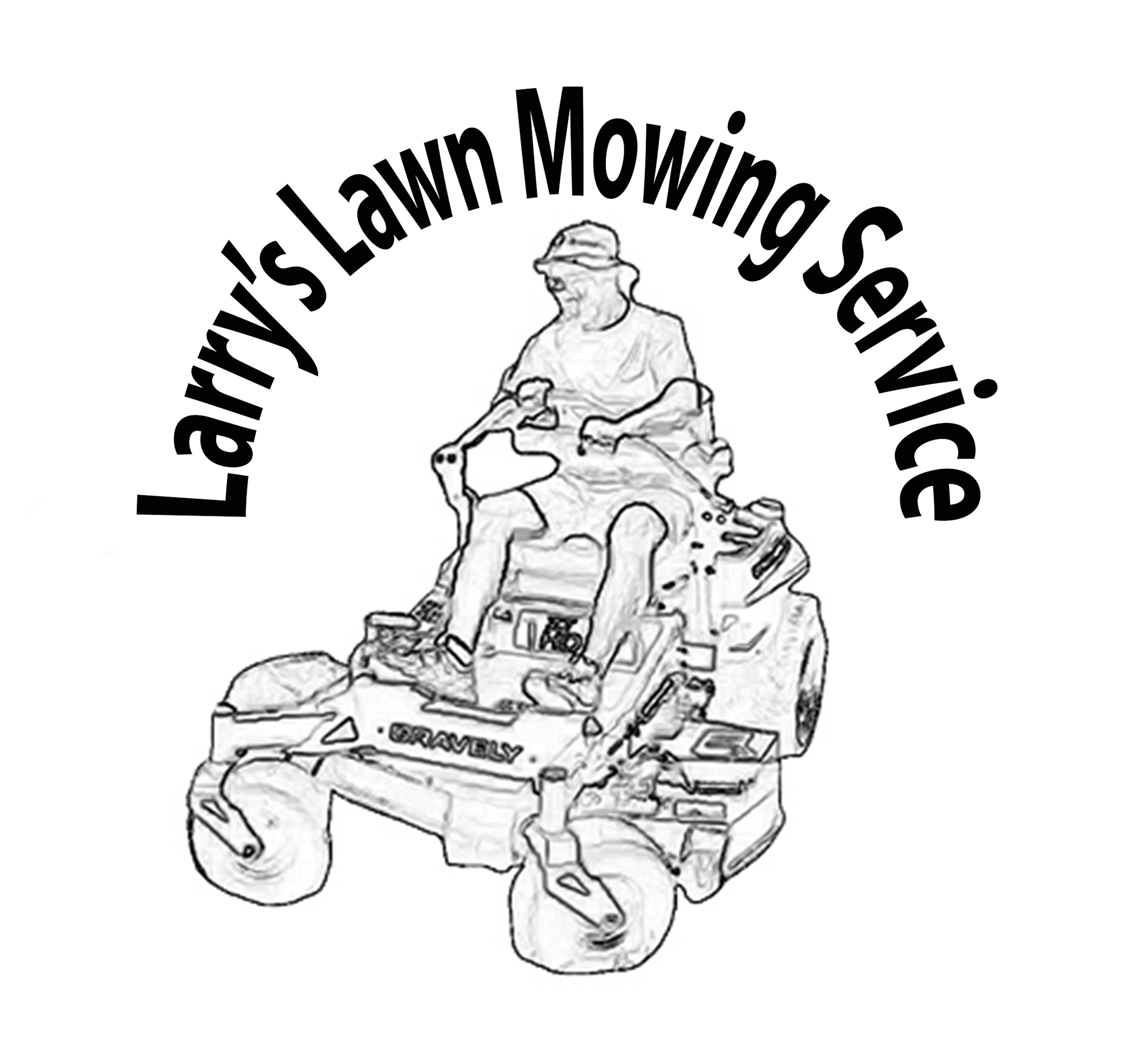 Larry's Lawn Mowing Service Logo