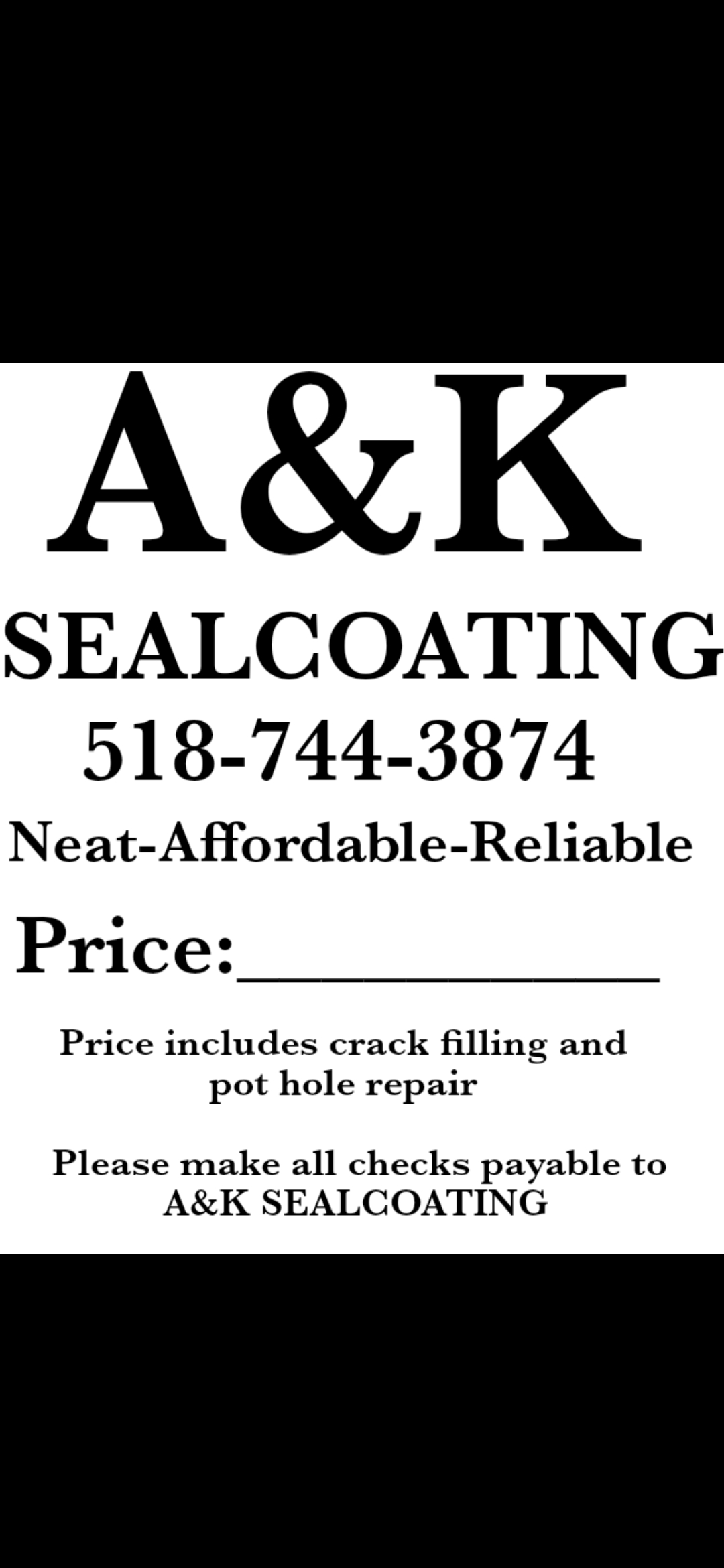 A&K Sealcoating Logo