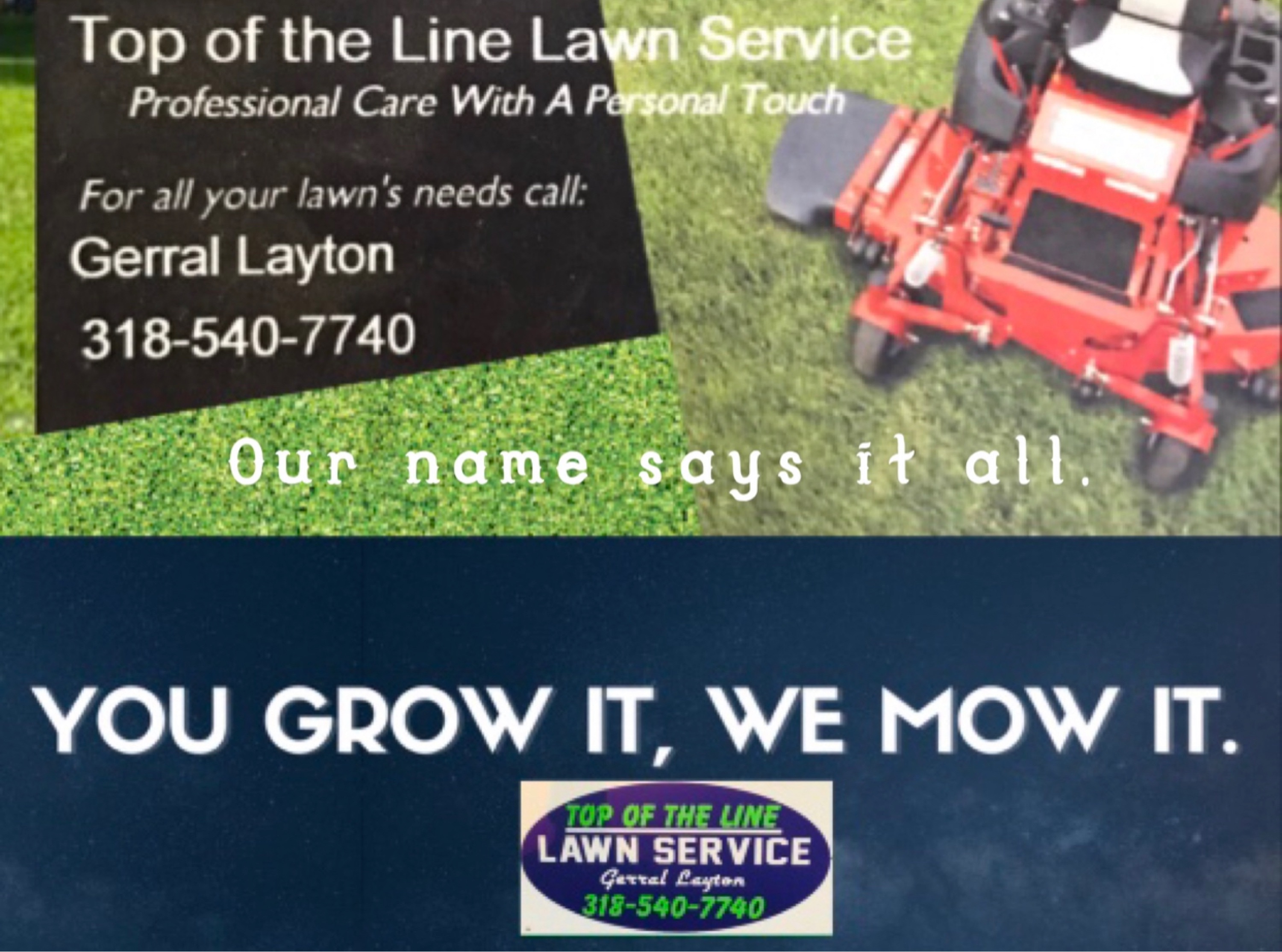 Top Of The Line Lawn Service Logo