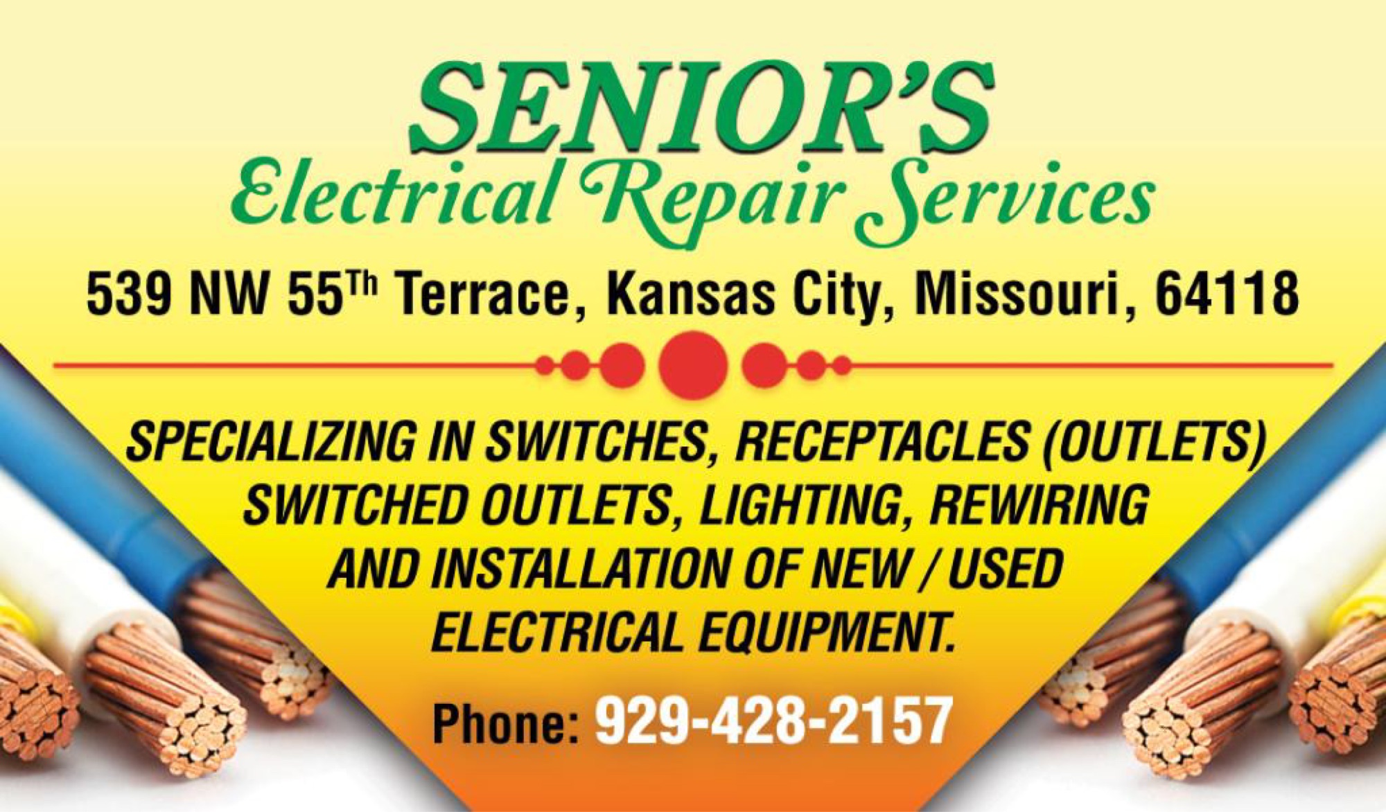 Senior's Electrical Repair Services Logo