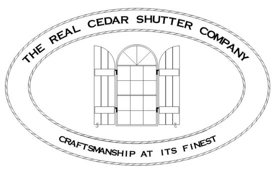 The Real Cedar Shutter Company Logo