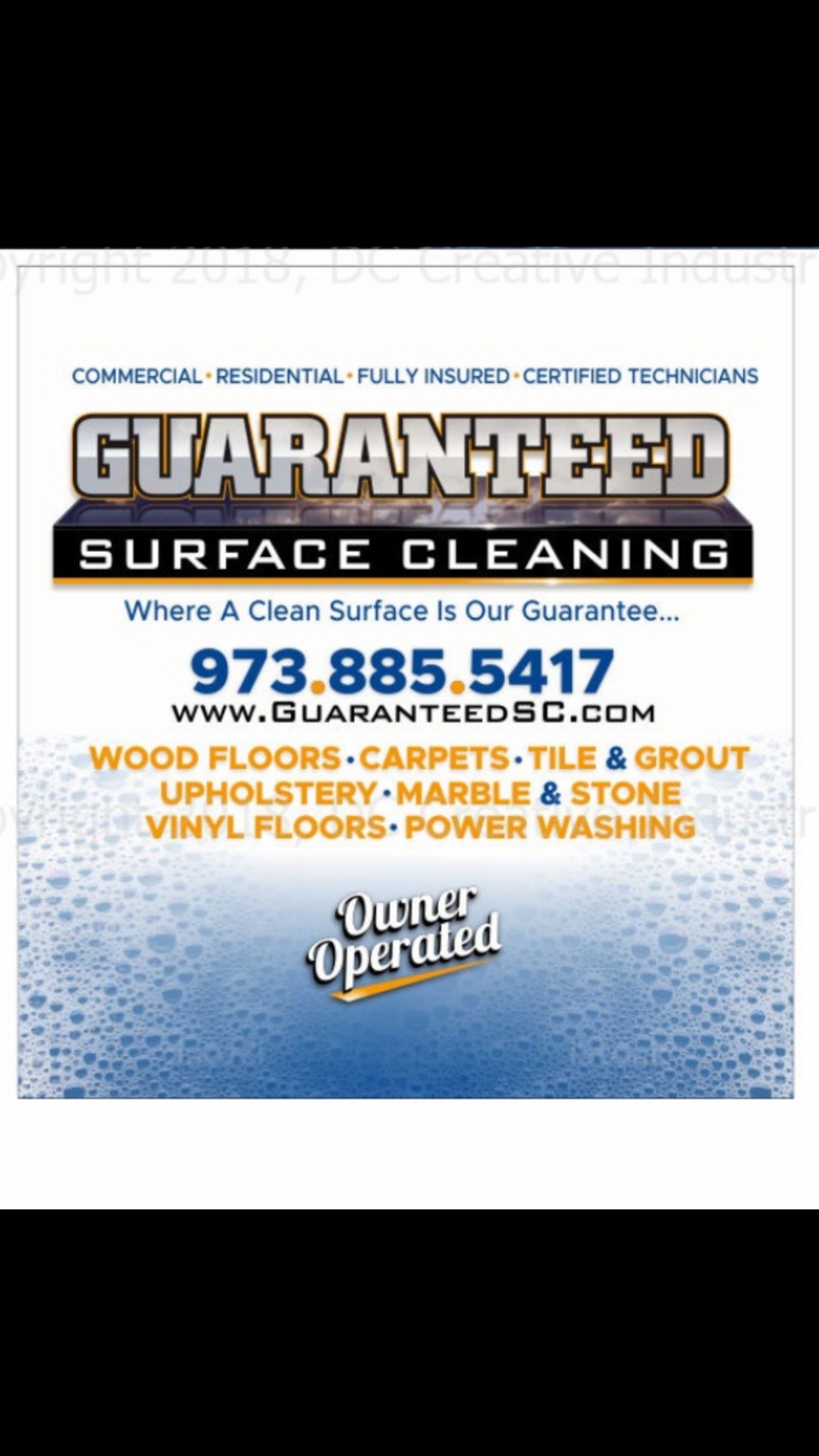 Guaranteed Surface Cleaning Logo