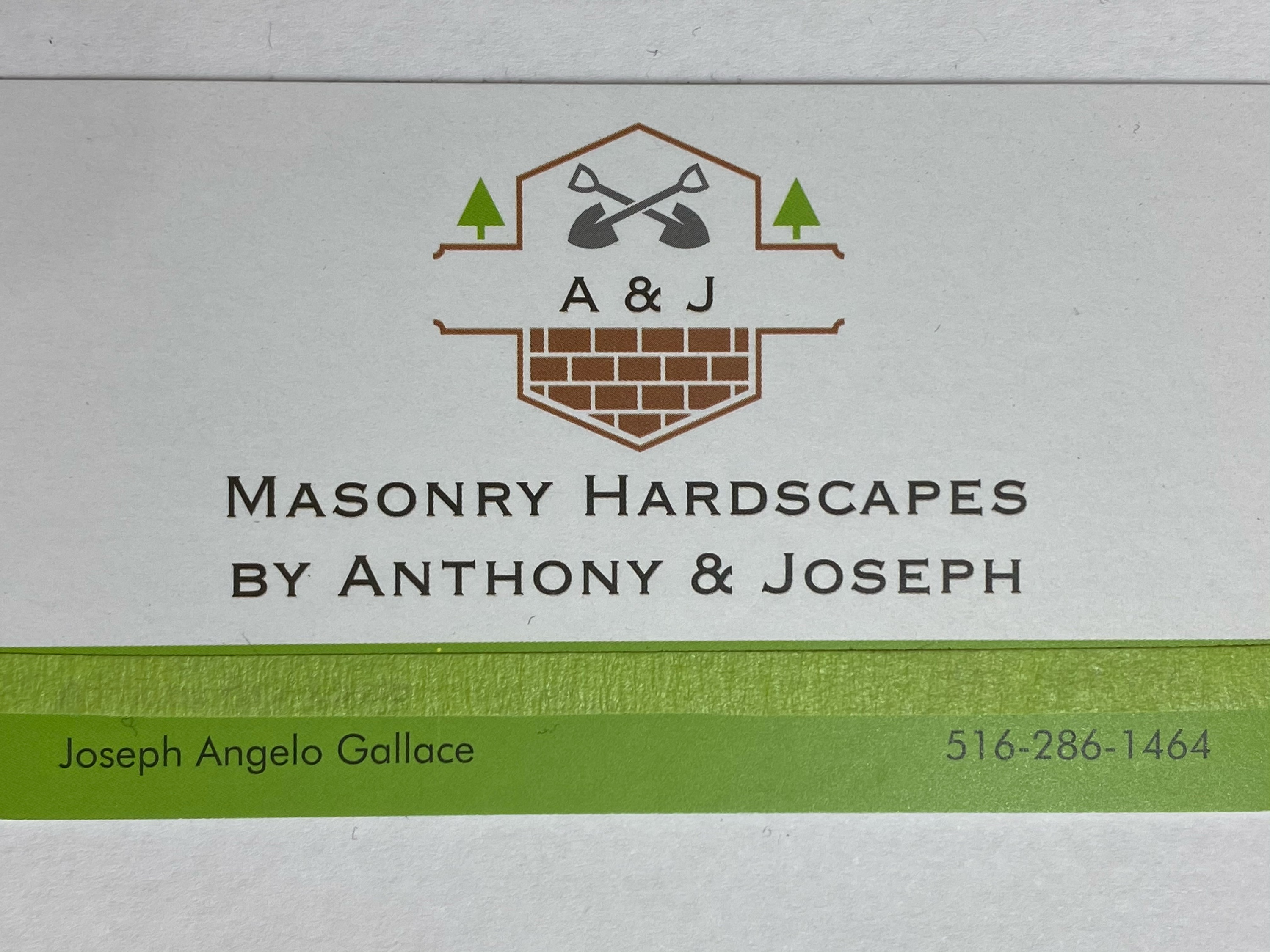 Masonry Hardscapes by Anthony & Joseph Logo