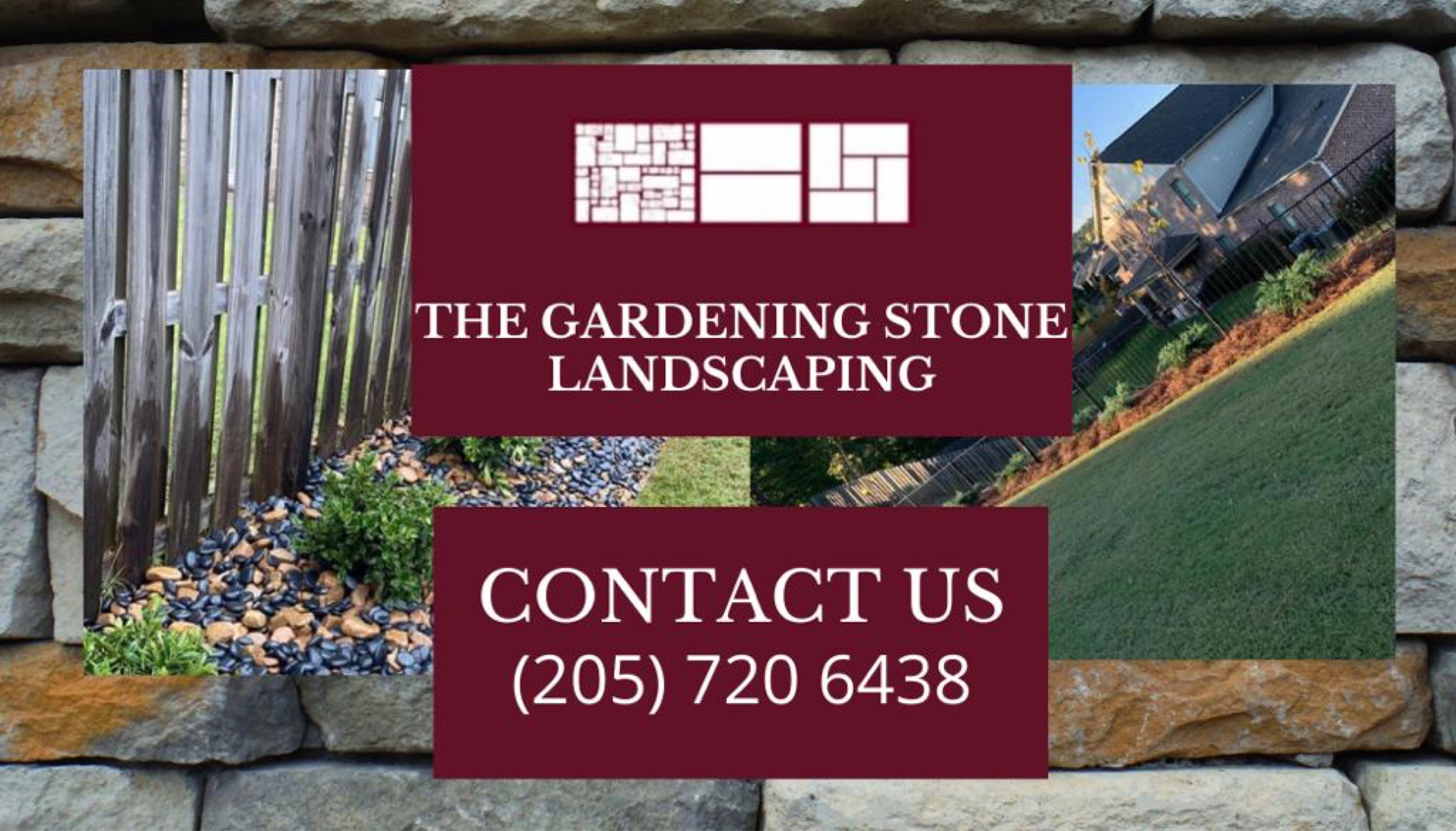 Gardening Stones Landscaping Logo