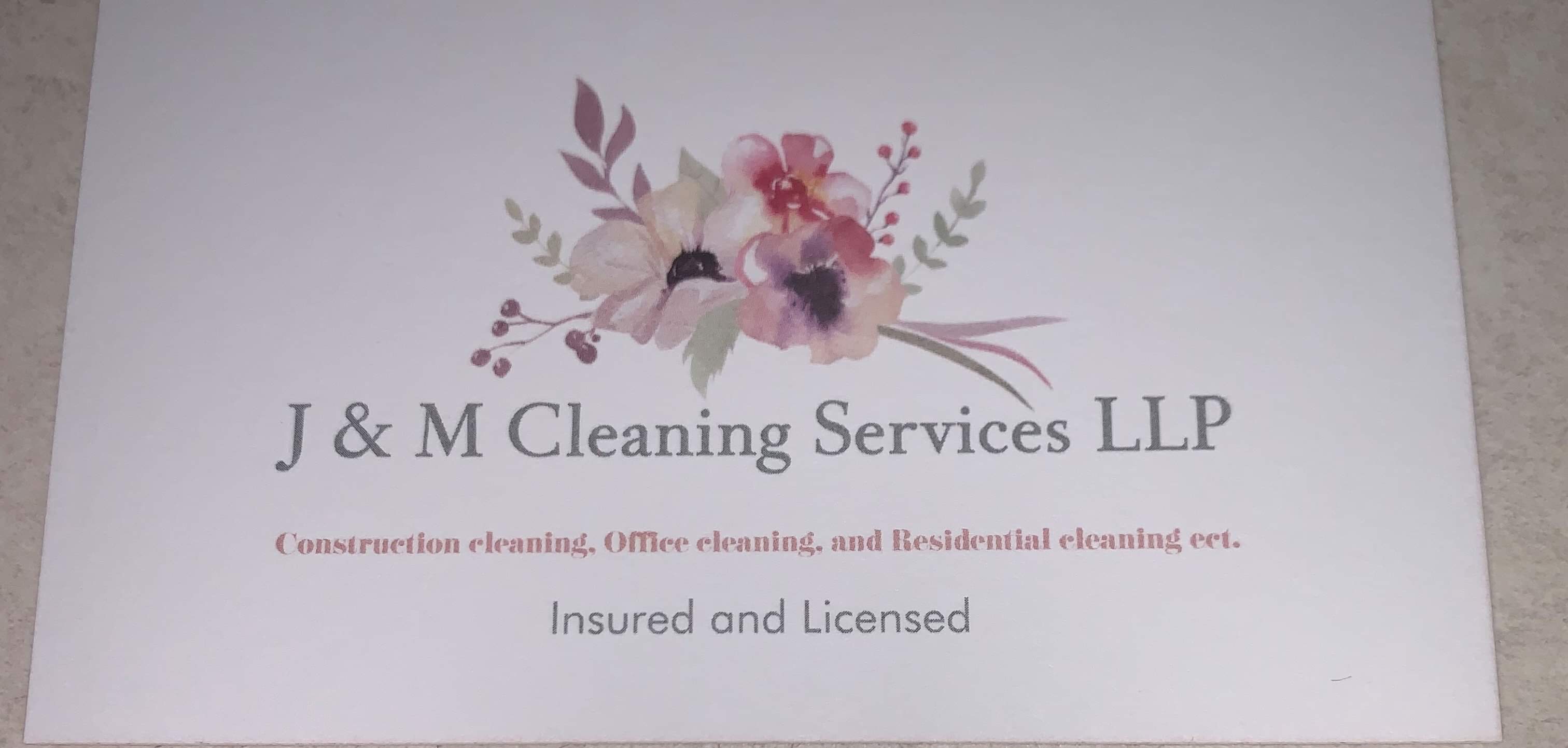 J & M Cleaning Services Logo