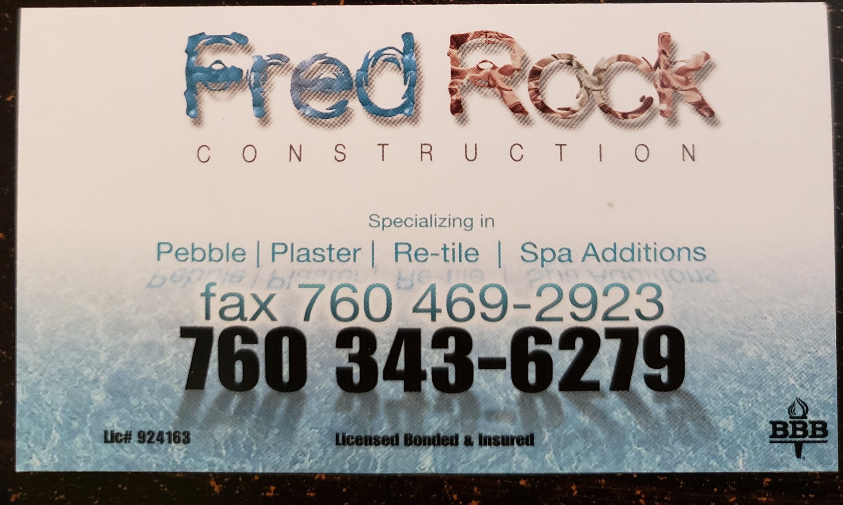 Fred Rock Pools, Inc. Logo