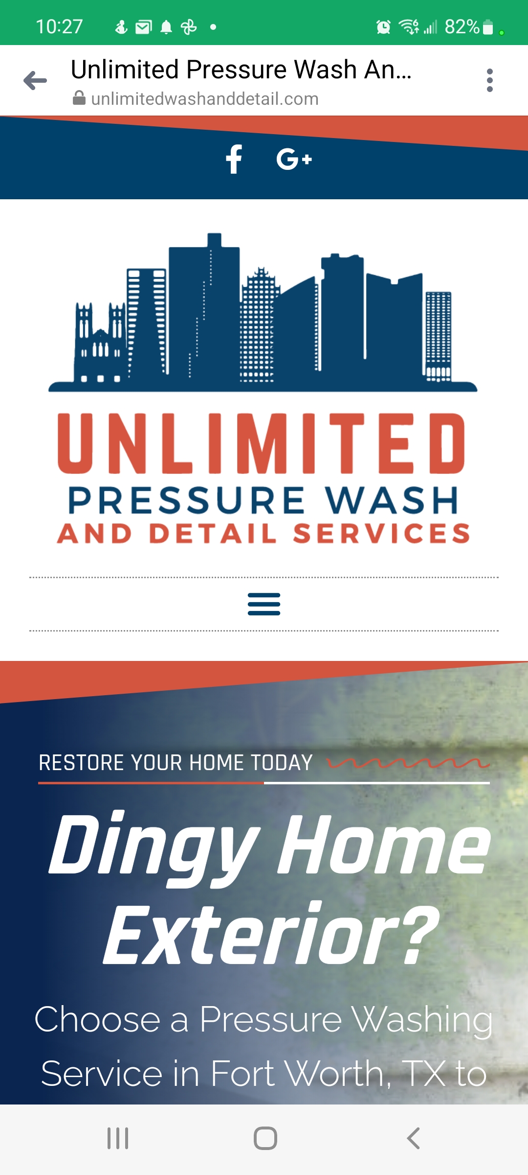 Unlimited Pressure Wash & Detail Services Logo