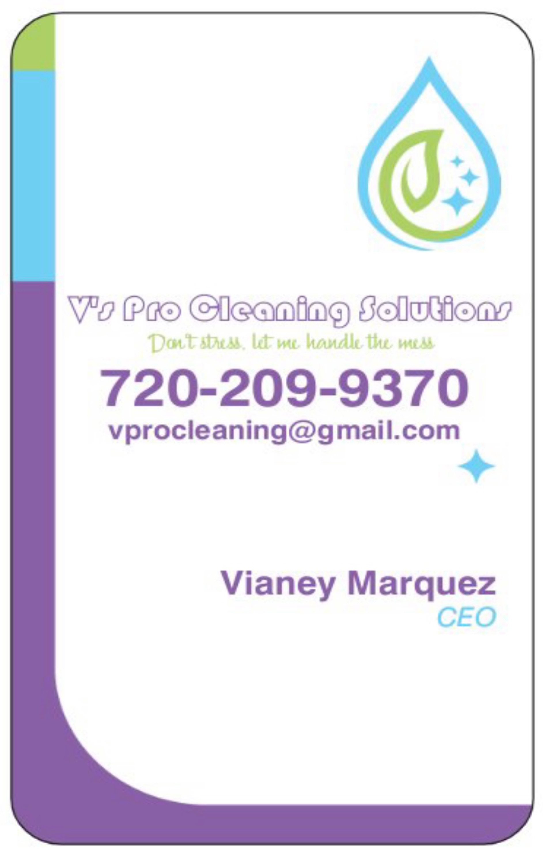 V's Pro Cleaning Solutions Logo