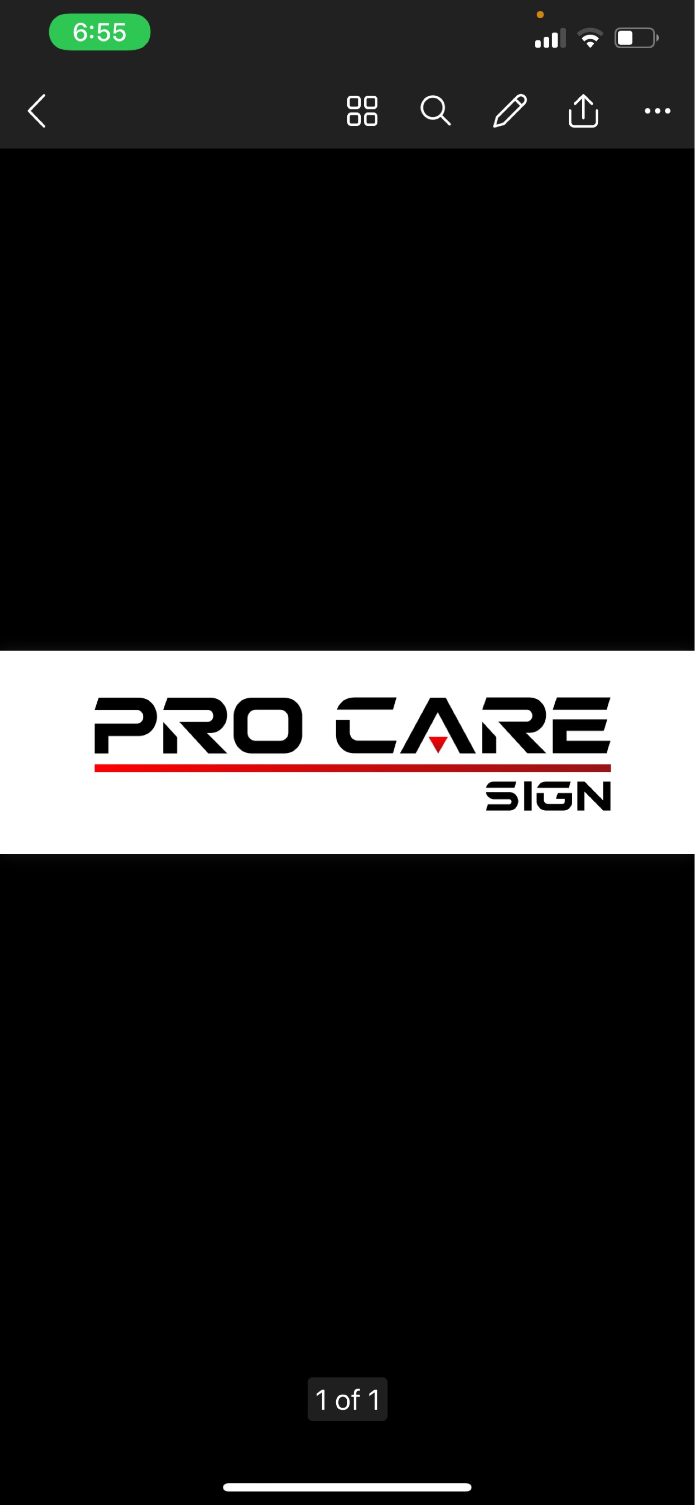 Pro-Care Sign & Electric Co. Logo