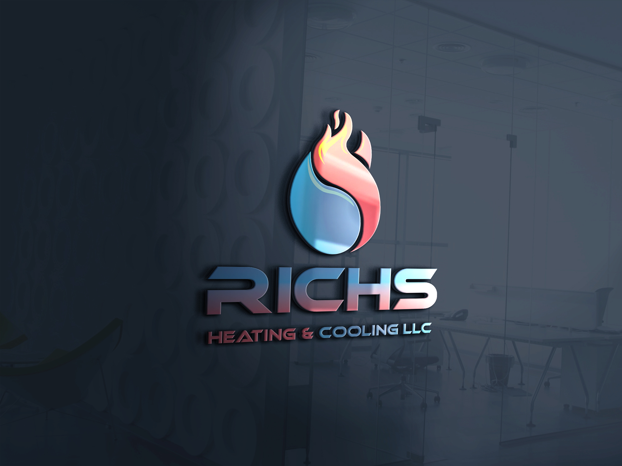 Richs Heating and Cooling Logo