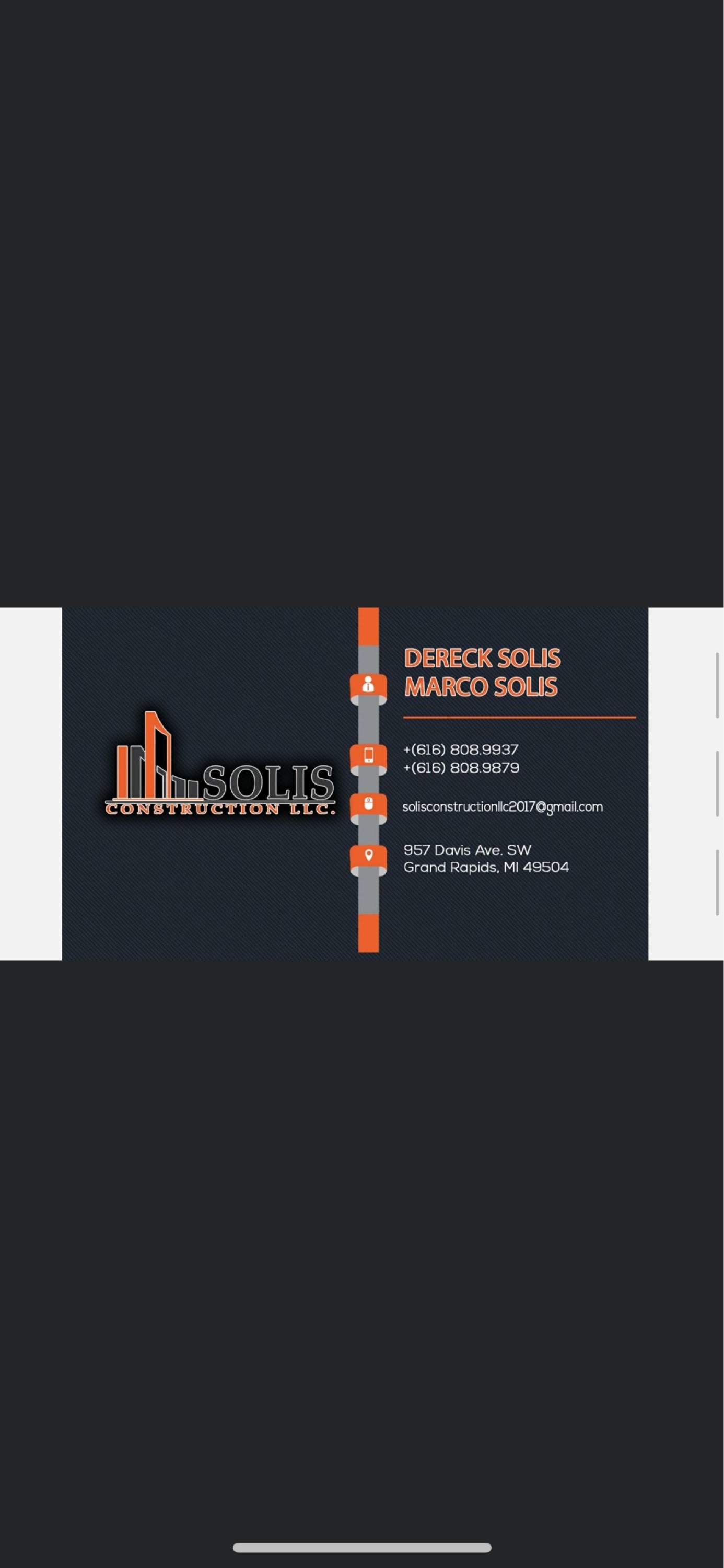 Solis Construction Logo
