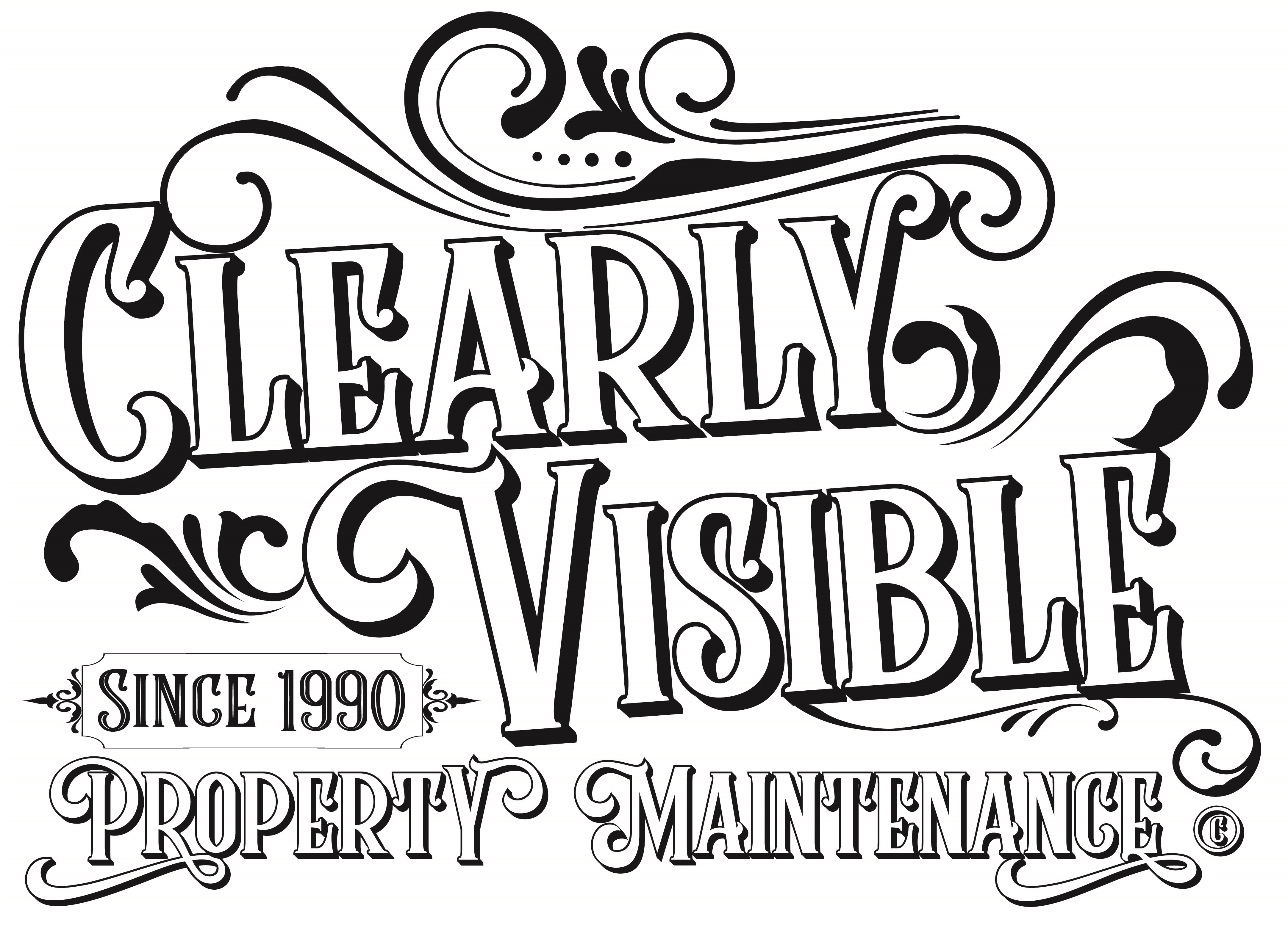 Clearly Visible Property Maintenance Logo