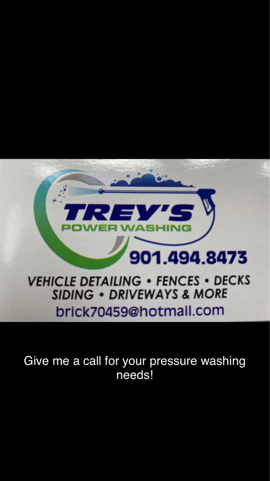 Trey's Powerwashing Logo
