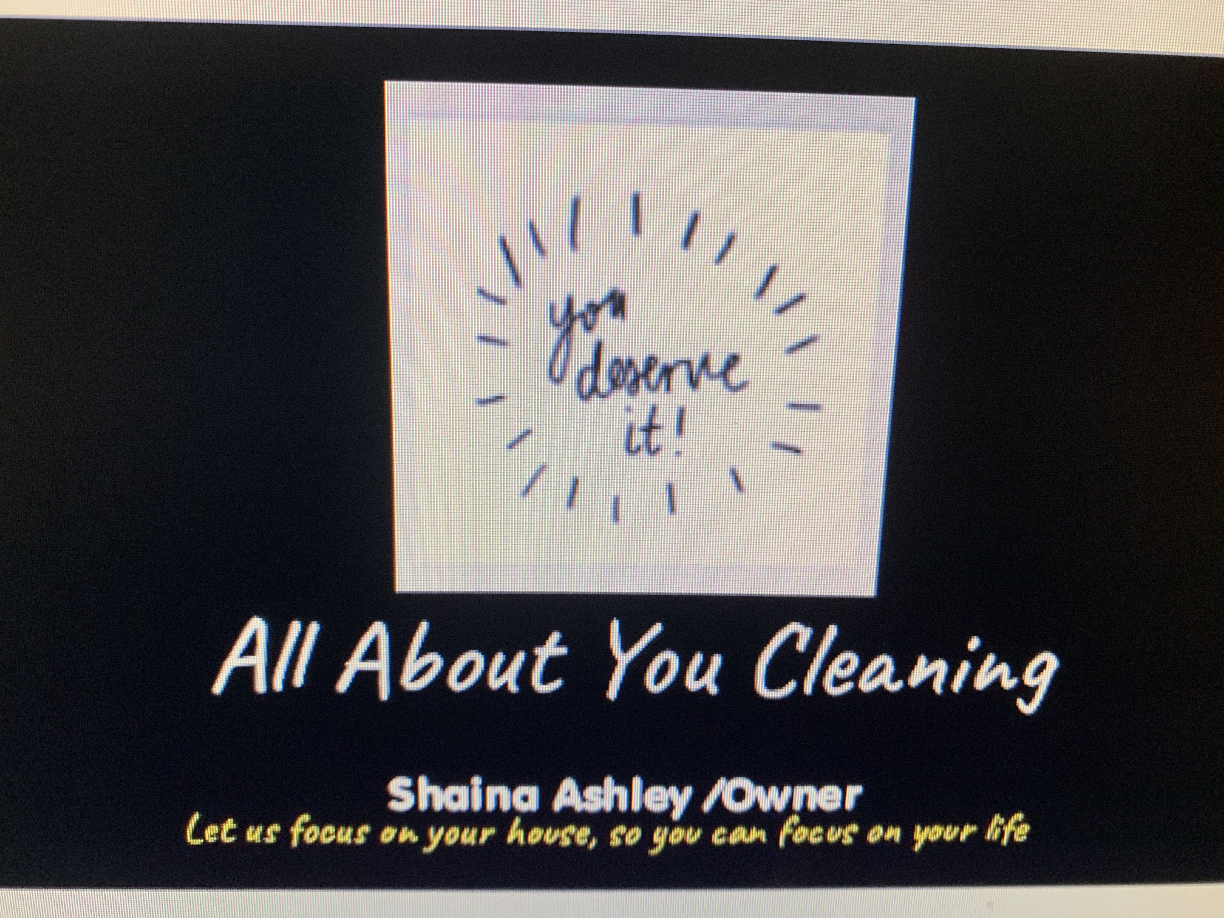 All About You Cleaning Logo