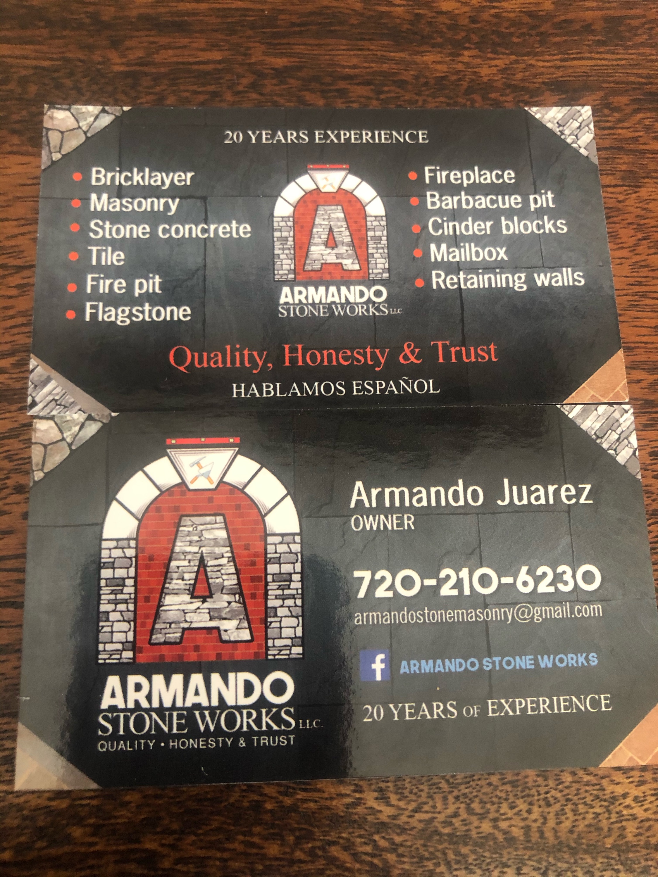 Armando Stone Works Logo