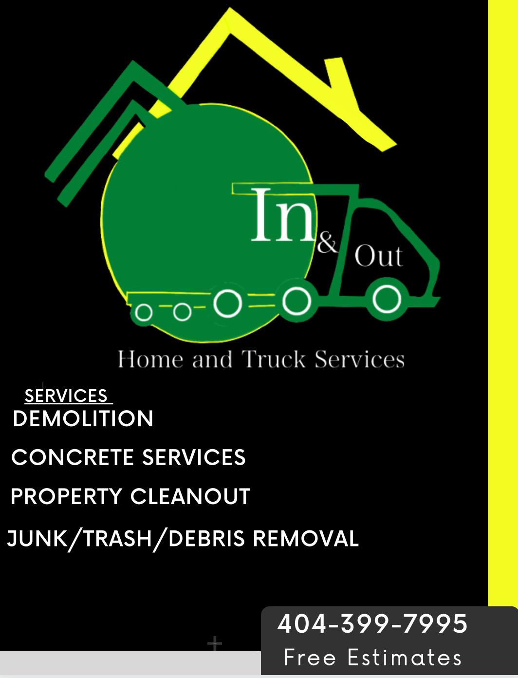 In & Out Home Truck Services Logo