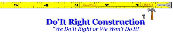 Do'It Right Construction Logo