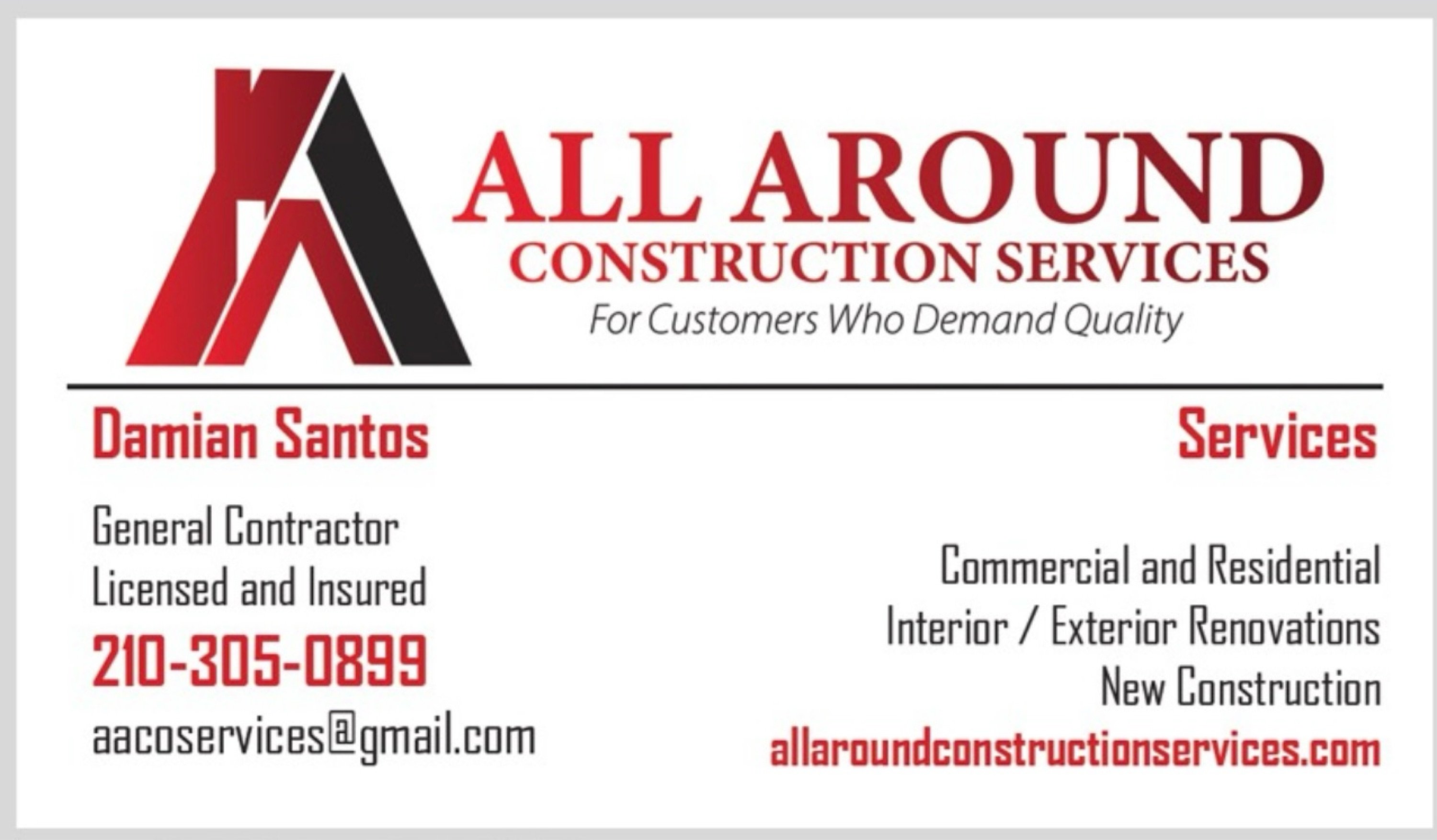 All Around Construction Services Logo