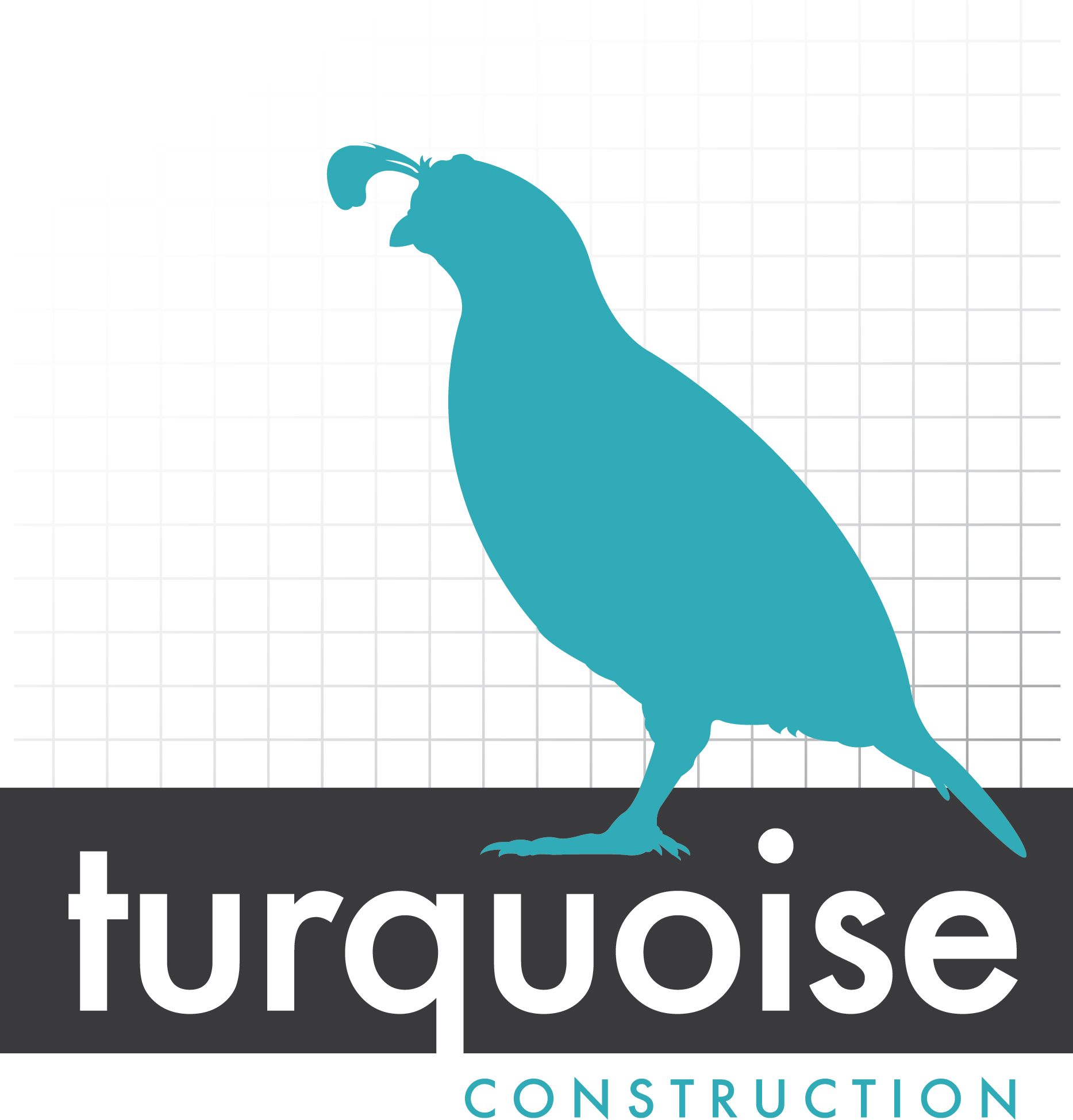 Turquoise Construction Logo