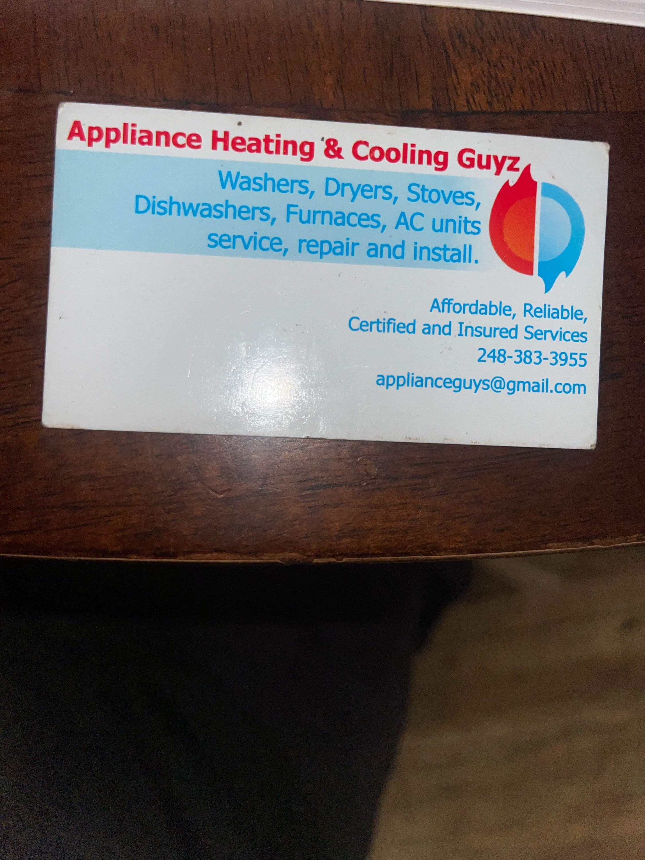 Appliance & Heating/Cooling Guyz, LLC Logo