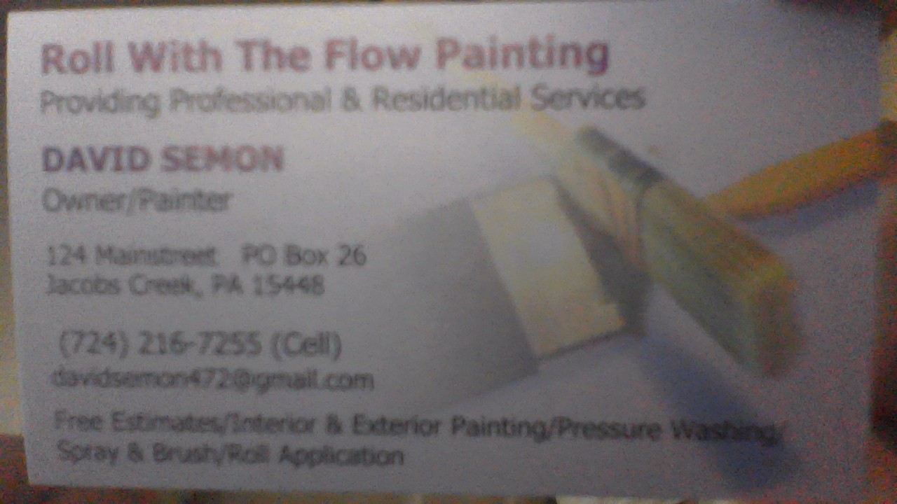 Roll With The Flow Painting Logo