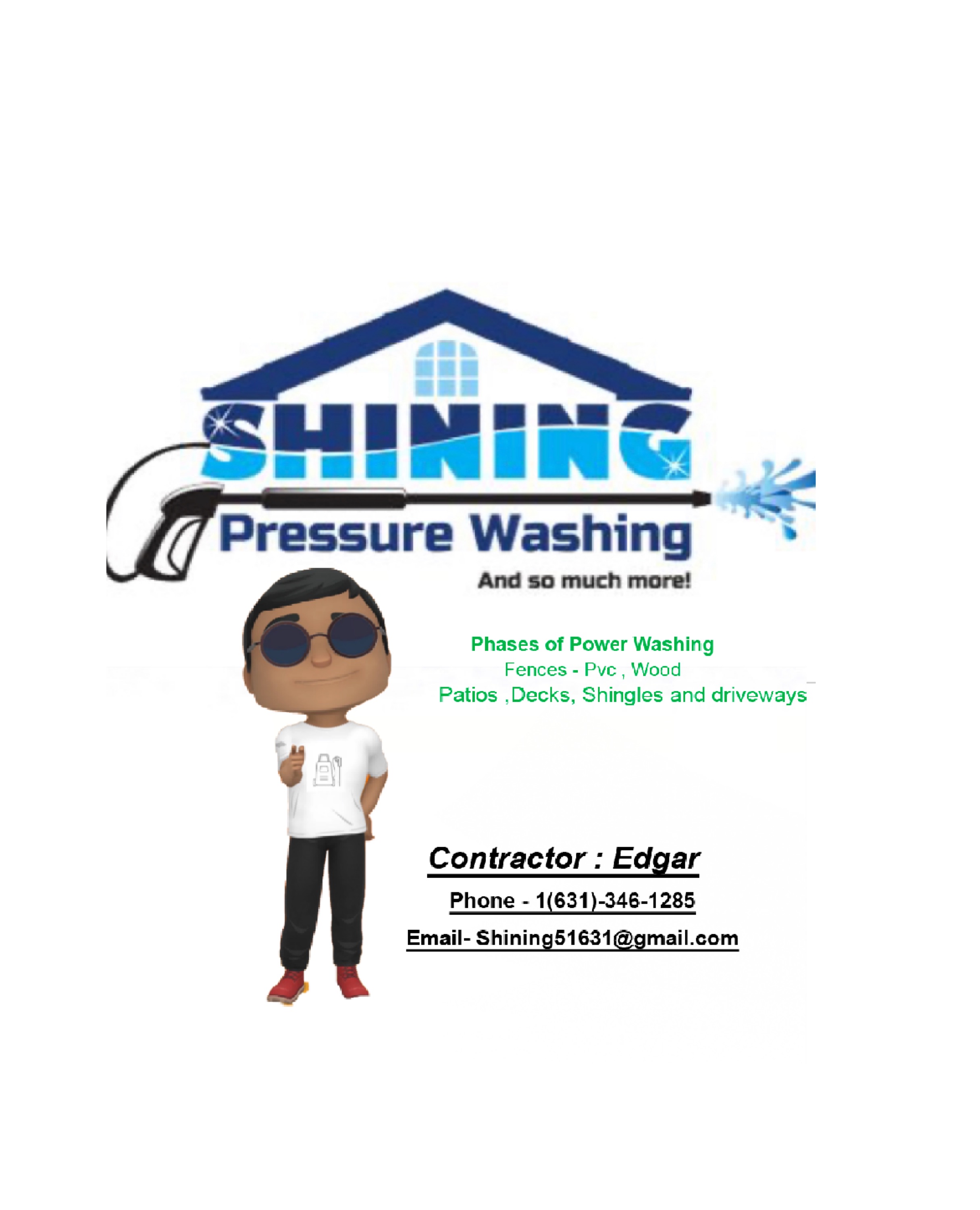 Shining Pressure Washing Logo