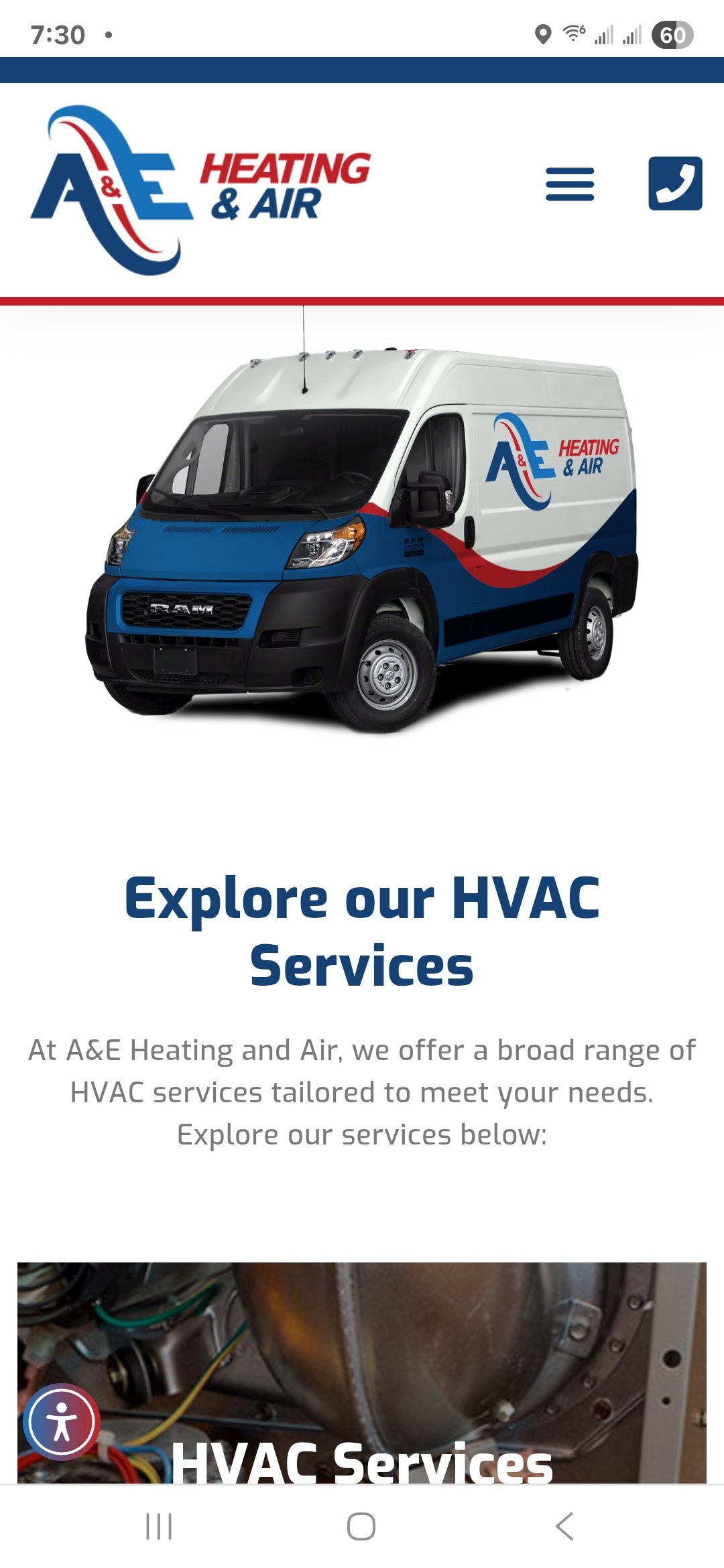 A&E Heating and Air Logo