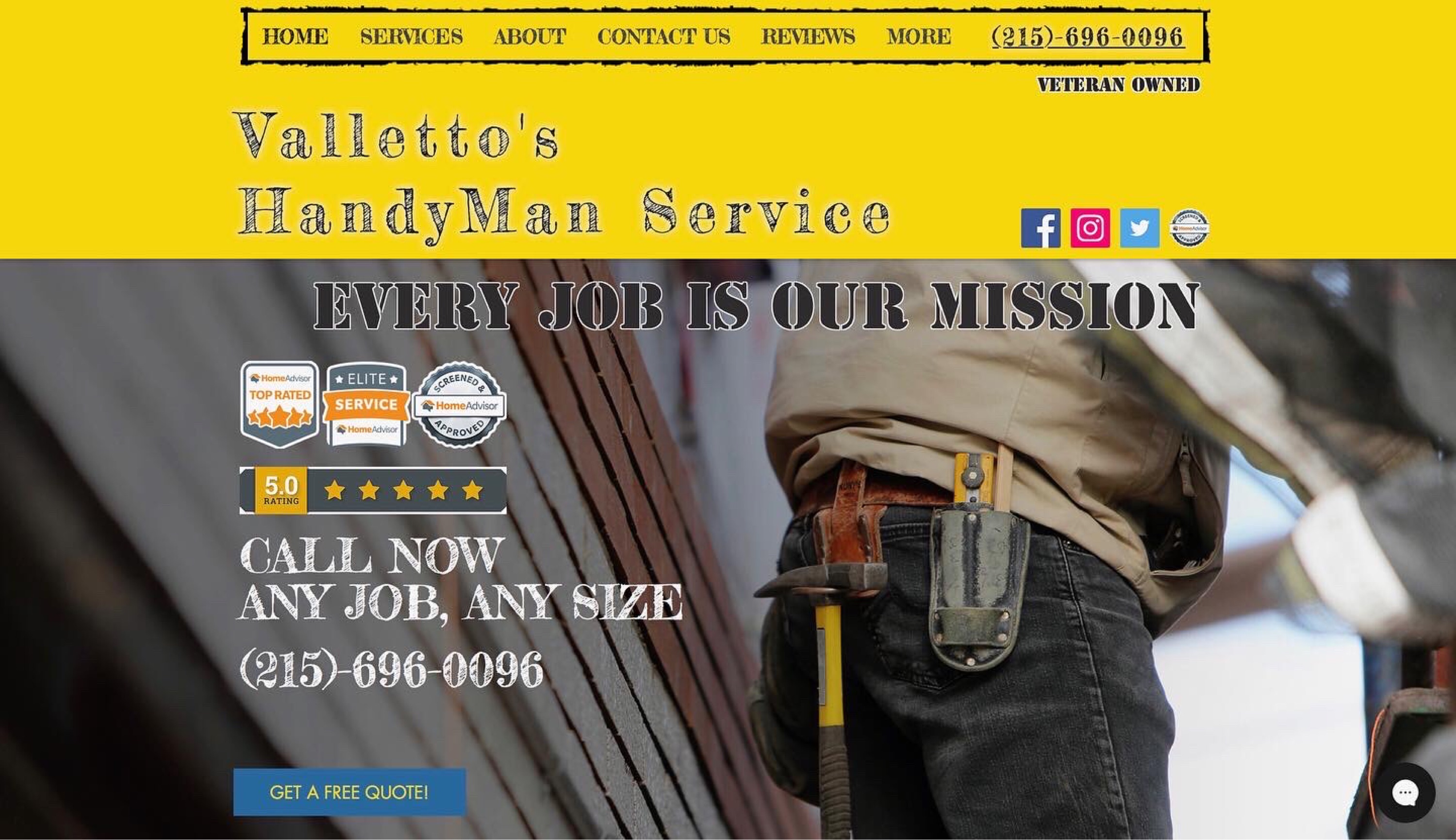 Valletto's Handyman Service Logo