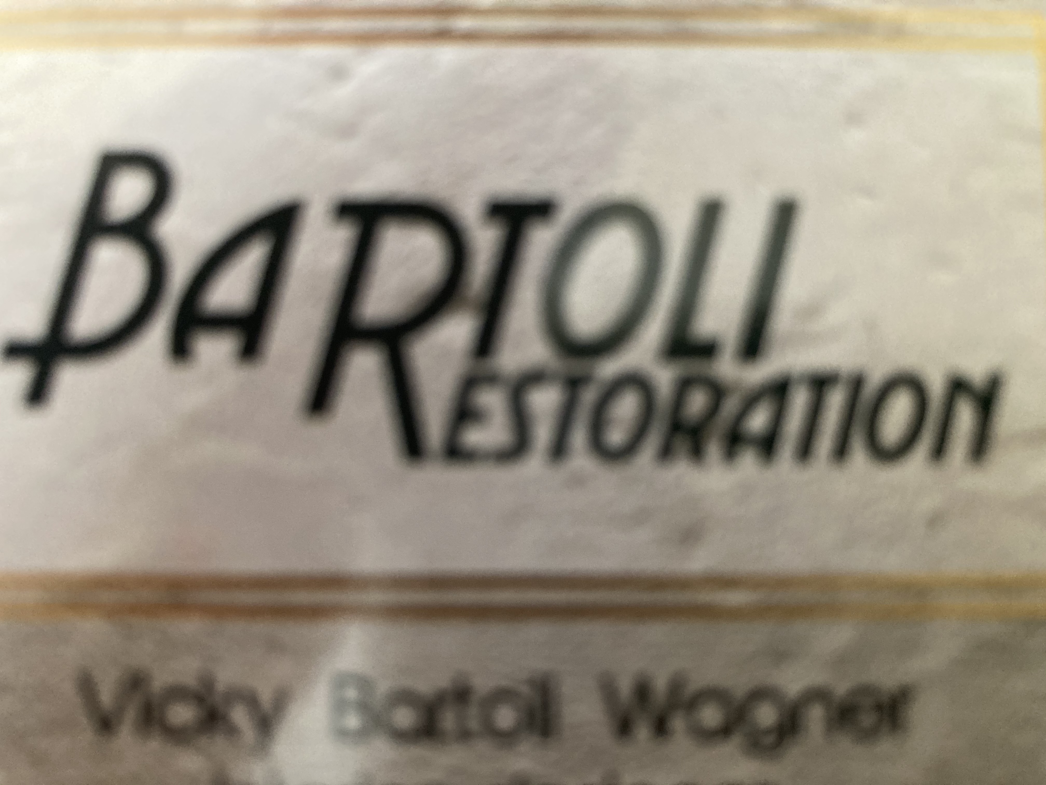 Bartoli Restoration Logo