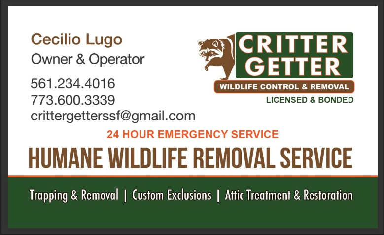 South Florida Critter Getter Logo