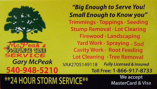 McPeak's Tree and Landscaping Logo